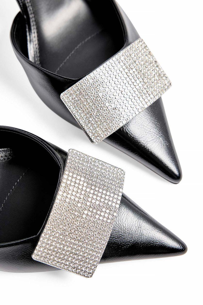Rhinestone Buckle Pumps Product Image
