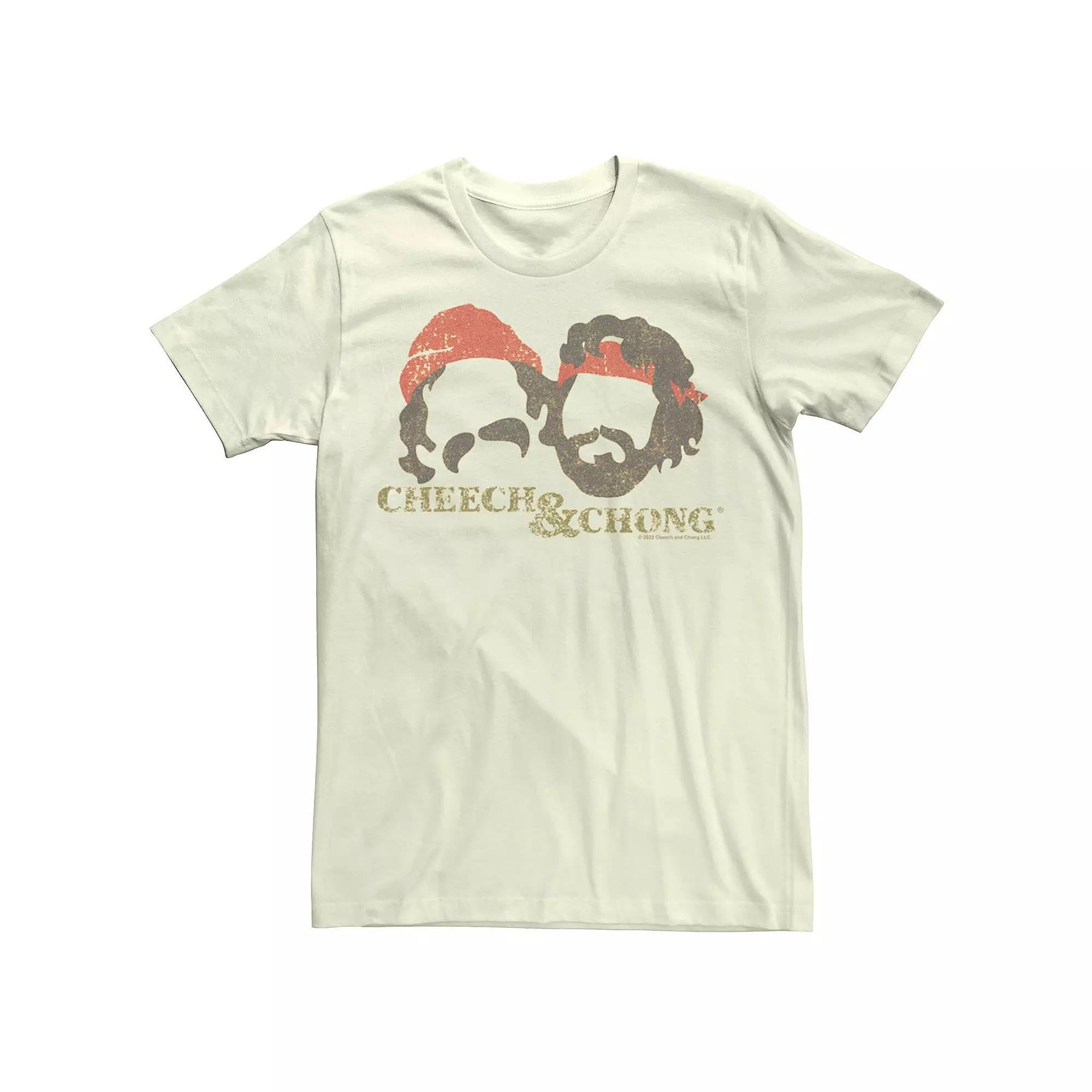 Men's Cheech And Chong Faces Silhouettes Tee,  Product Image