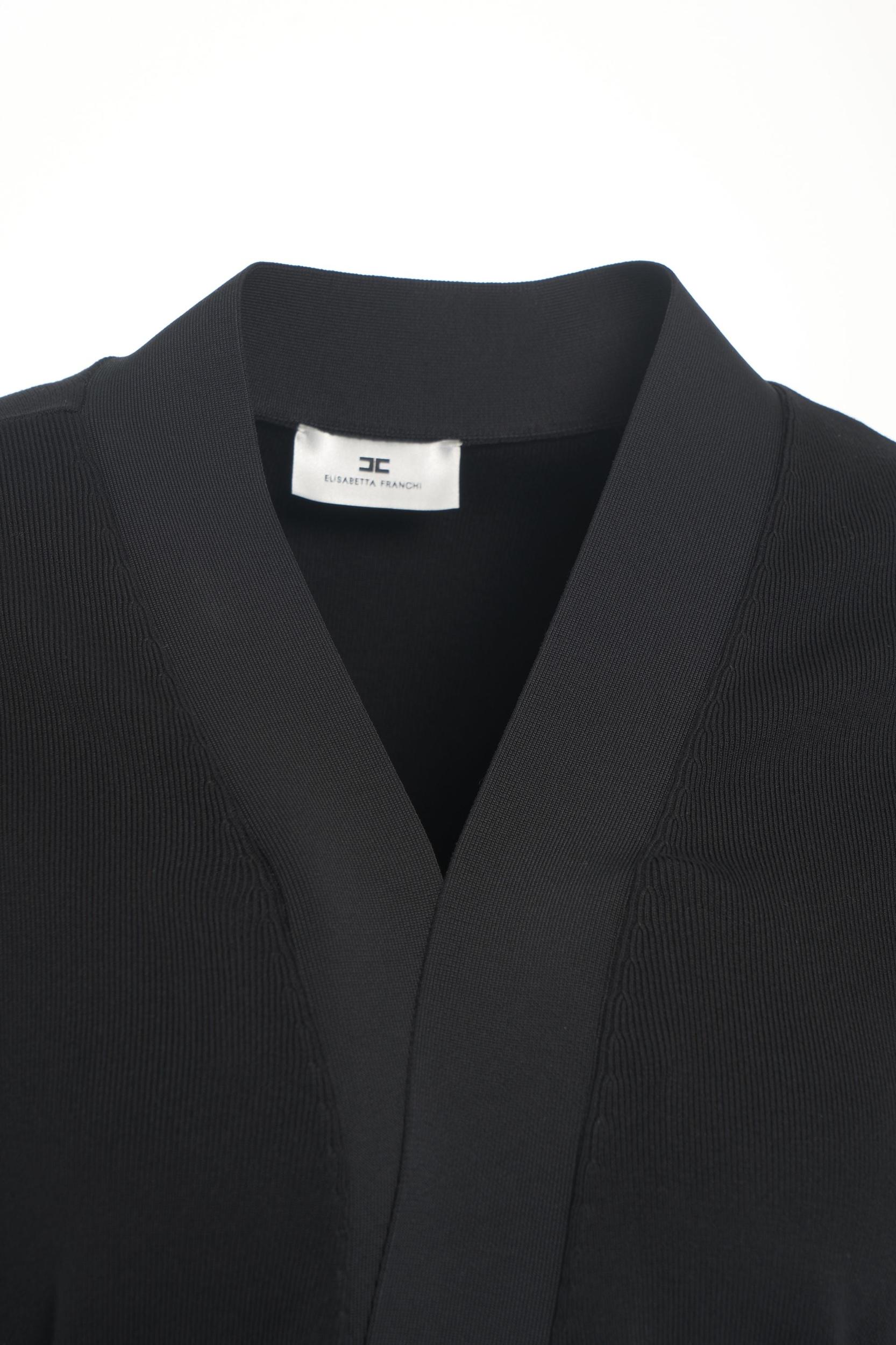 Cardigan with waist belt Product Image