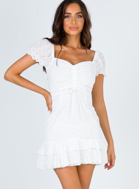 Mikail Mini Dress White Product Image