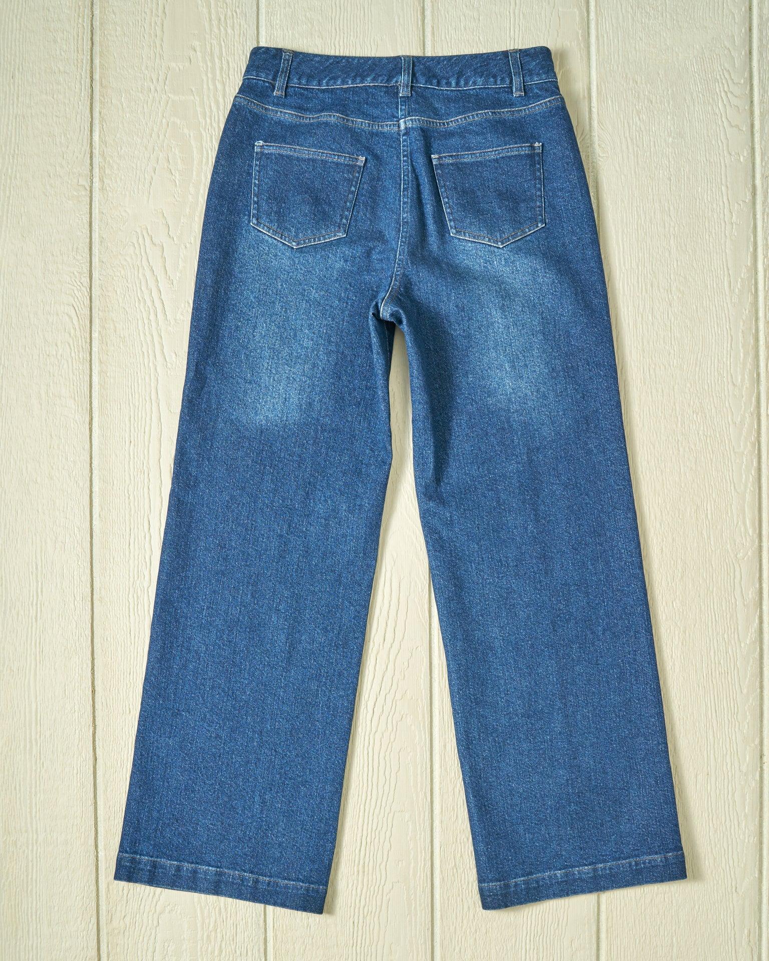 Women's Five Pocket Jean in Dark Wash Denim Product Image