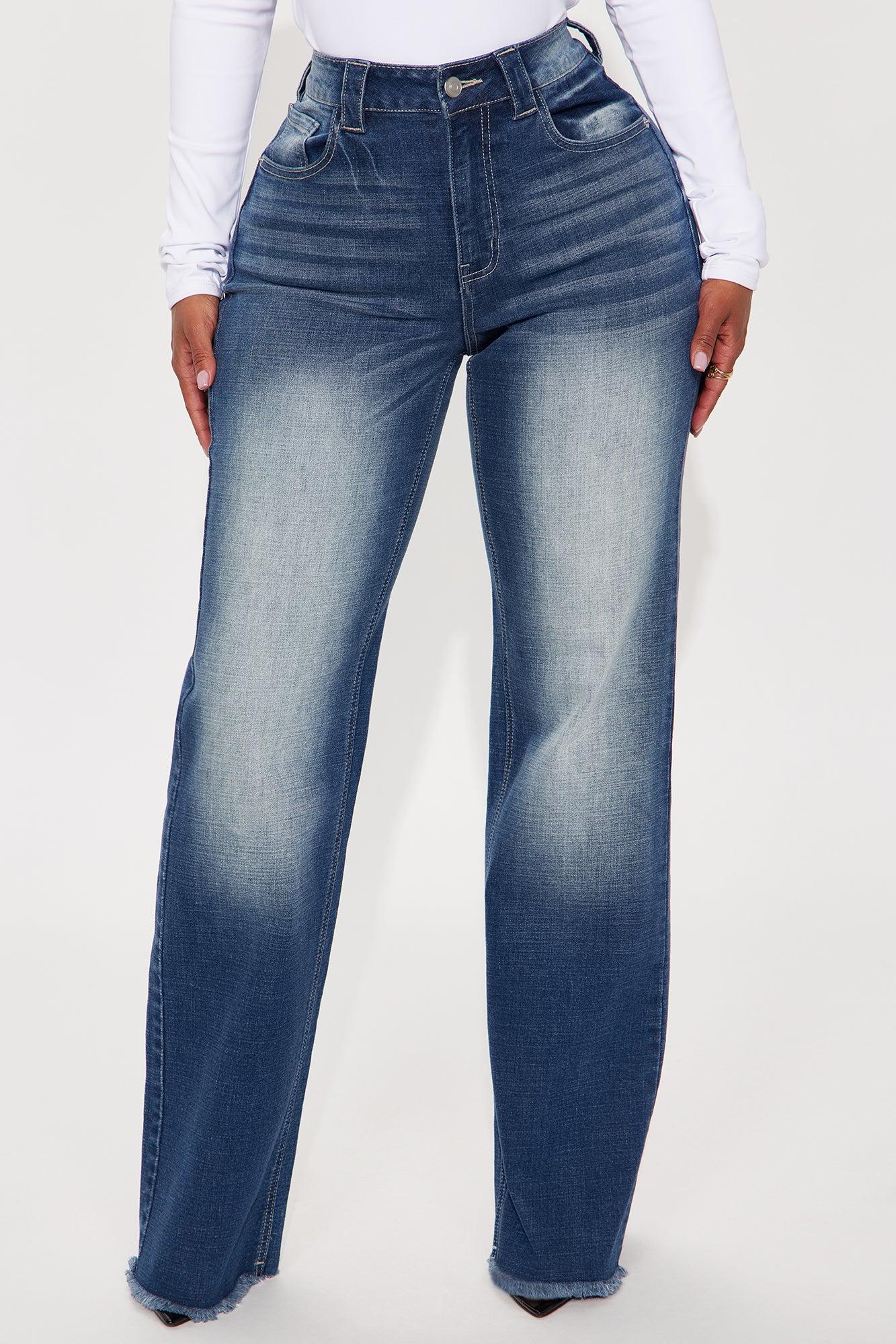 Coldwater Canyon Stretch Wide Leg Jeans - Dark Wash Female Product Image