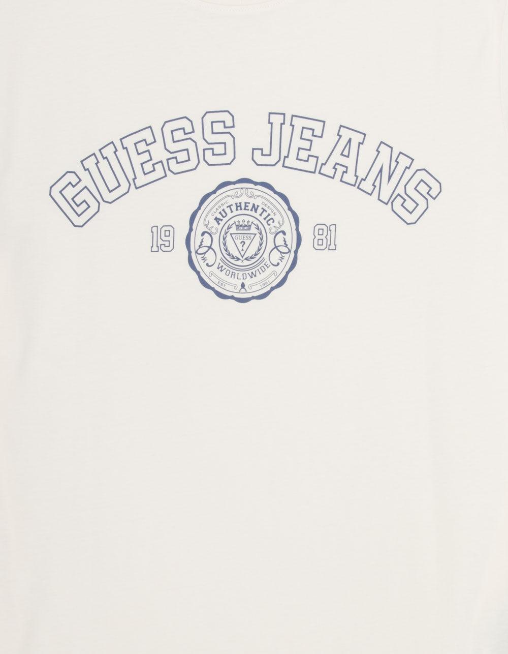 GUESS JEANS Stamp Print Mens Tee - OFF WHITE Product Image