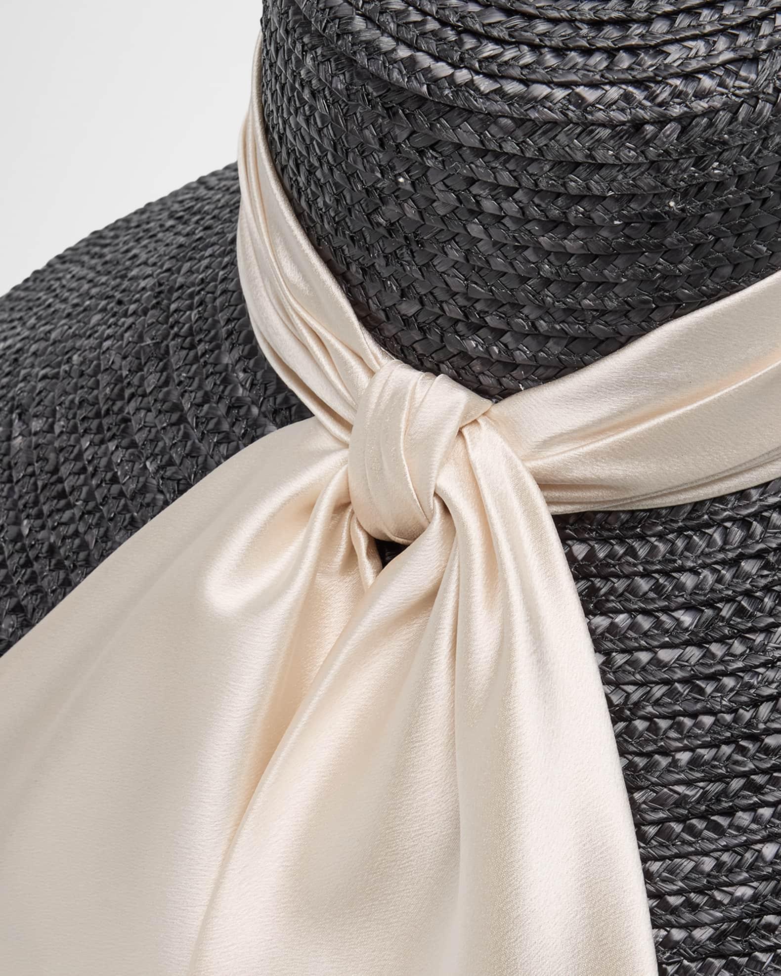 Mirabel Bow Straw Beach Hat Product Image