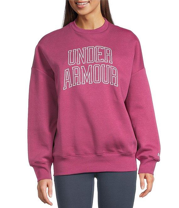 Under Armour Rival Fleece Varsity Crew Neck Long Sleeve Sweatshirt Product Image