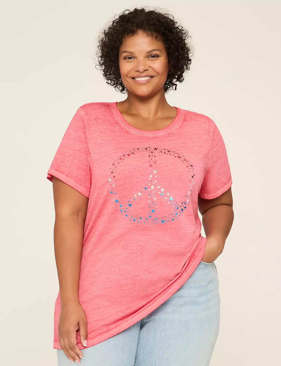 Americana Peace Sign Graphic Tee Product Image