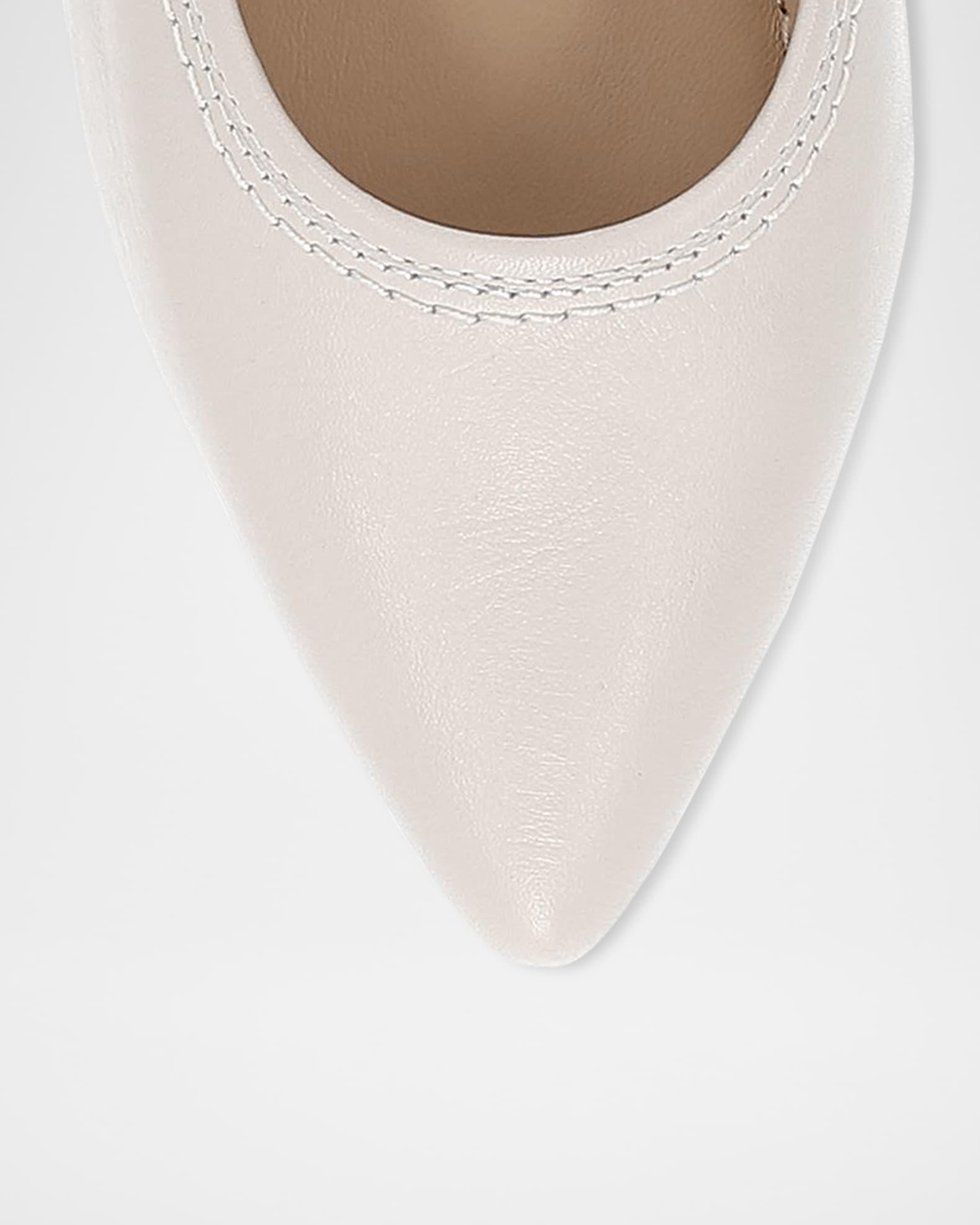 Heather Leather Mary Jane Ballerina Flats Product Image