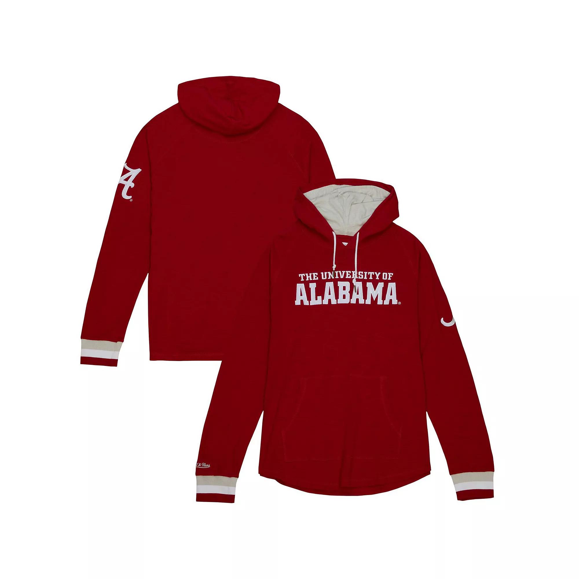 Men's Mitchell & Ness Crimson Alabama Crimson Tide Legendary Raglan Pullover Hoodie,  Product Image