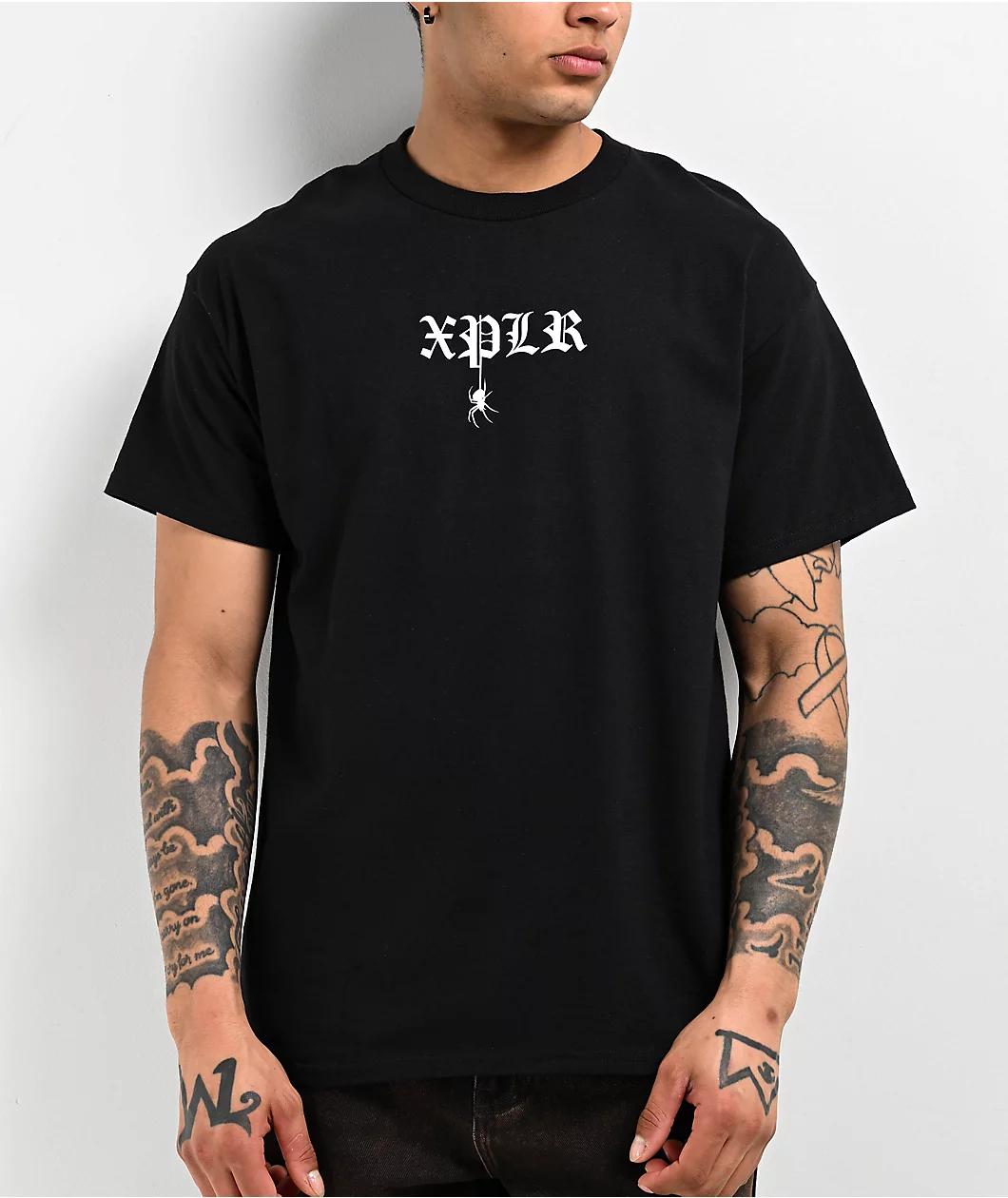 XPLR Spider Black T-Shirt Product Image