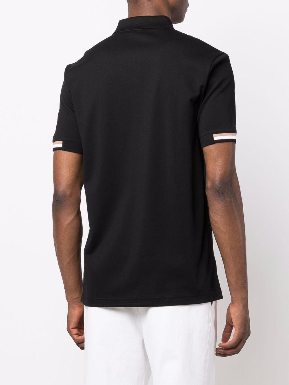 stripe-trimmed polo shirt Product Image