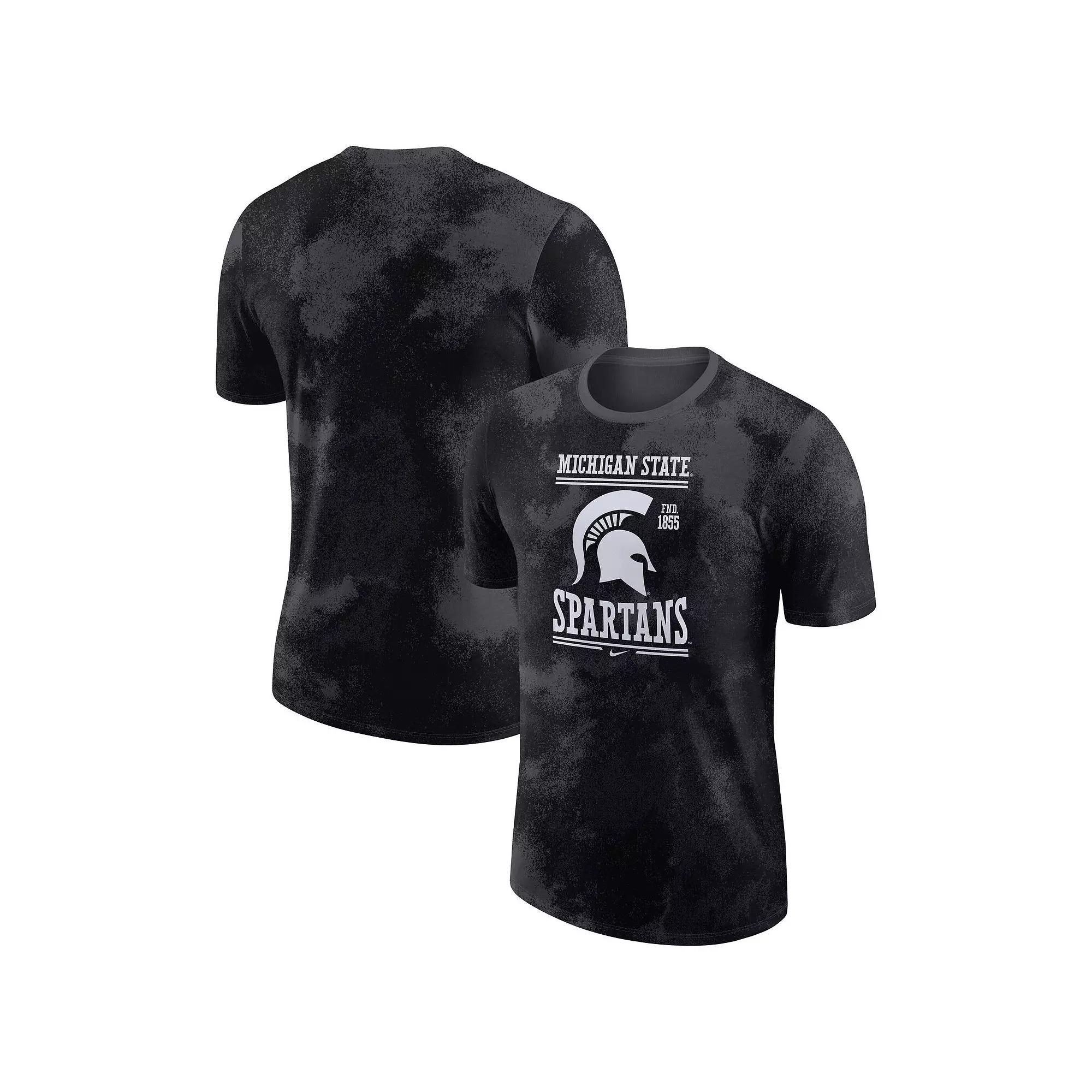 Men's Nike Anthracite Michigan State Spartans Team Stack T-Shirt,  Product Image