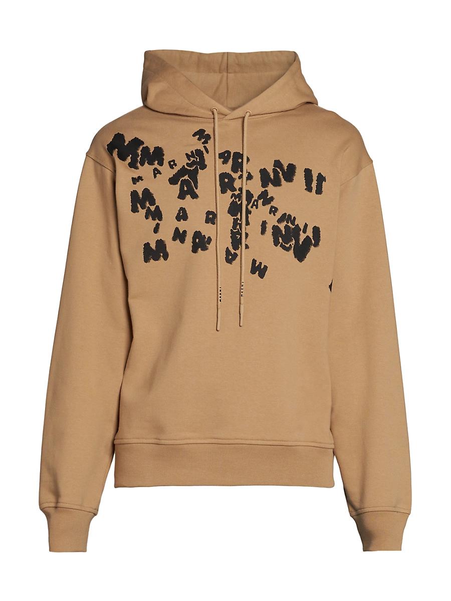 Mens Scattered Logo-Print Hoodie Product Image