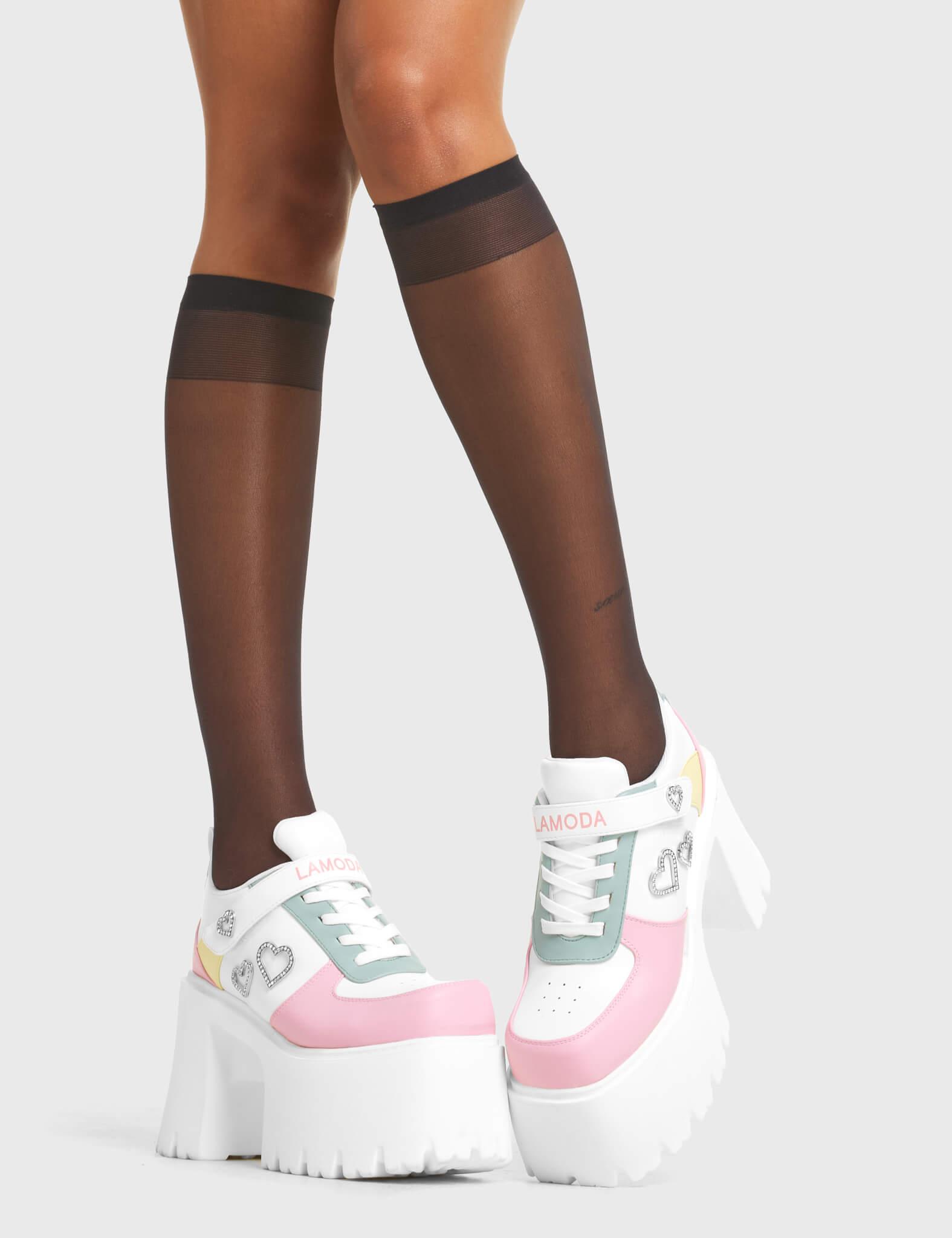 Lovey Dovey Chunky Platform Sneakers Product Image