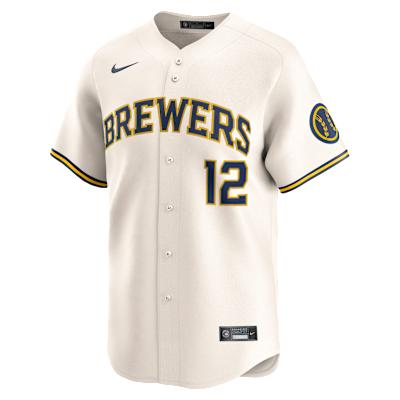 Rhys Hoskins Milwaukee Brewers Nike Mens Dri-FIT ADV MLB Limited Jersey | LM25MZHOMZ9-712 Product Image