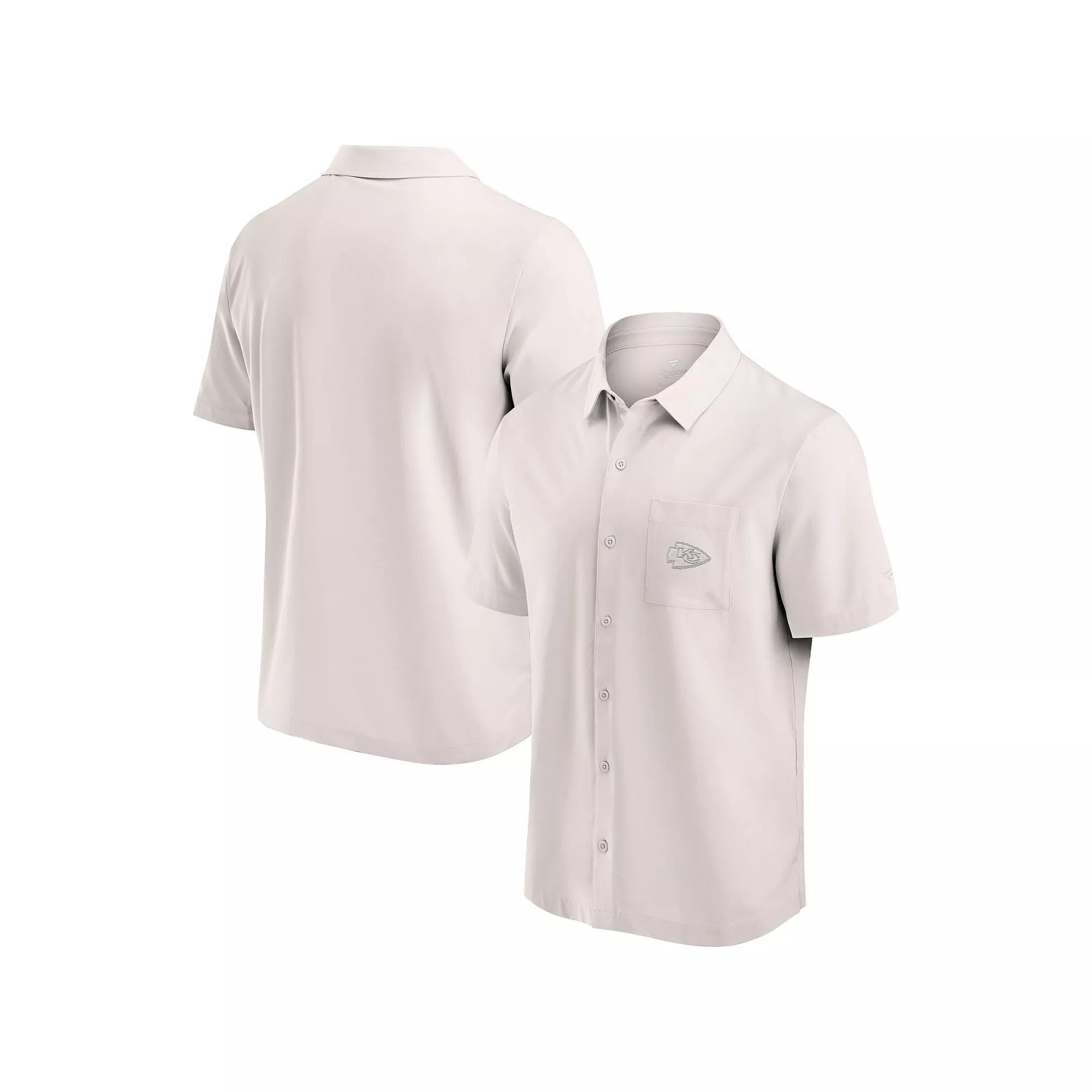 Men's Fanatics Cream Kansas City Chiefs Front Office Button-Up Shirt,  Product Image
