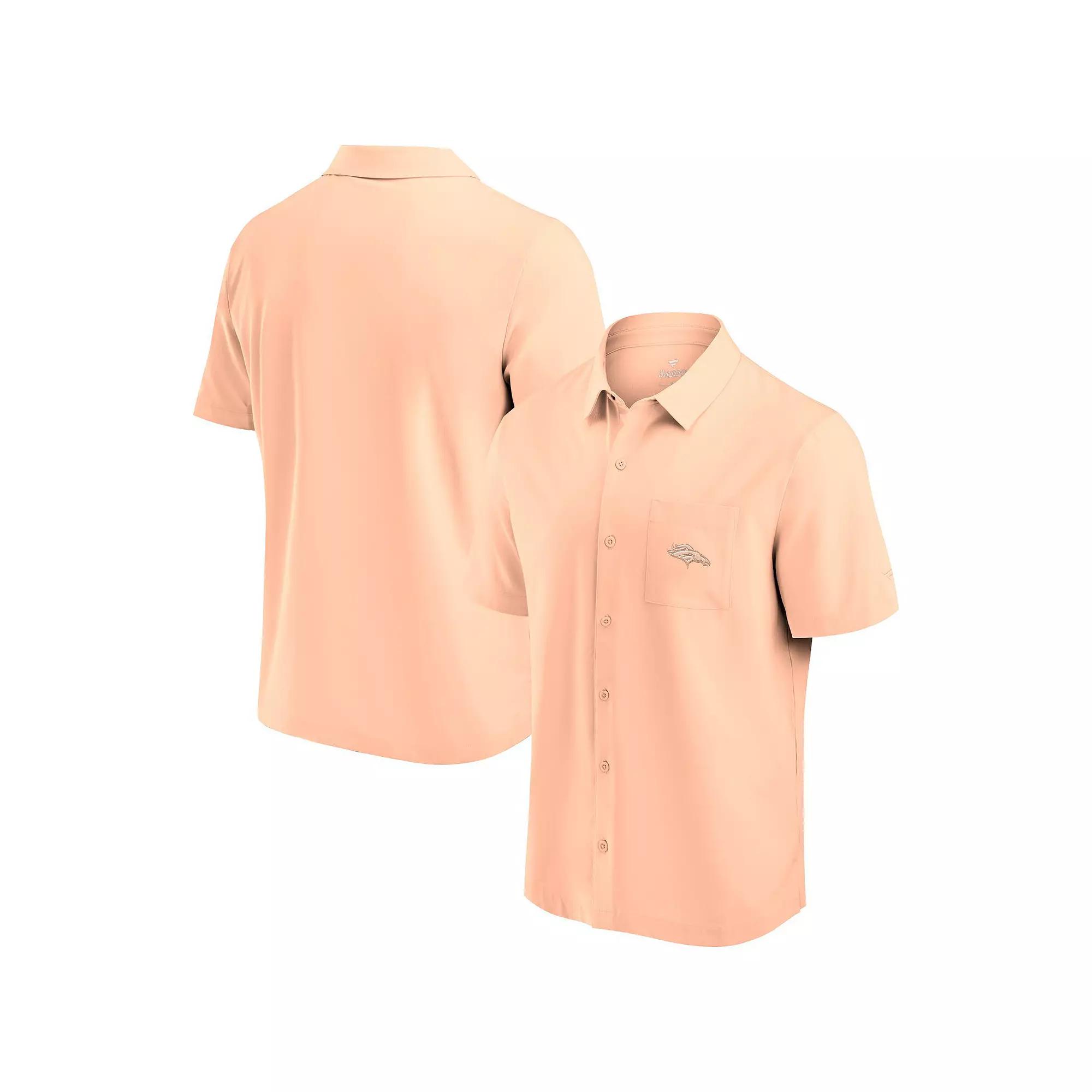 Men's Fanatics Light Pink Denver Broncos Front Office Button-Up Shirt,  Product Image