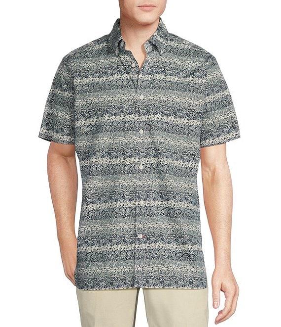 Cremieux Blue Label Line Floral Print Short Sleeve Woven Shirt Product Image