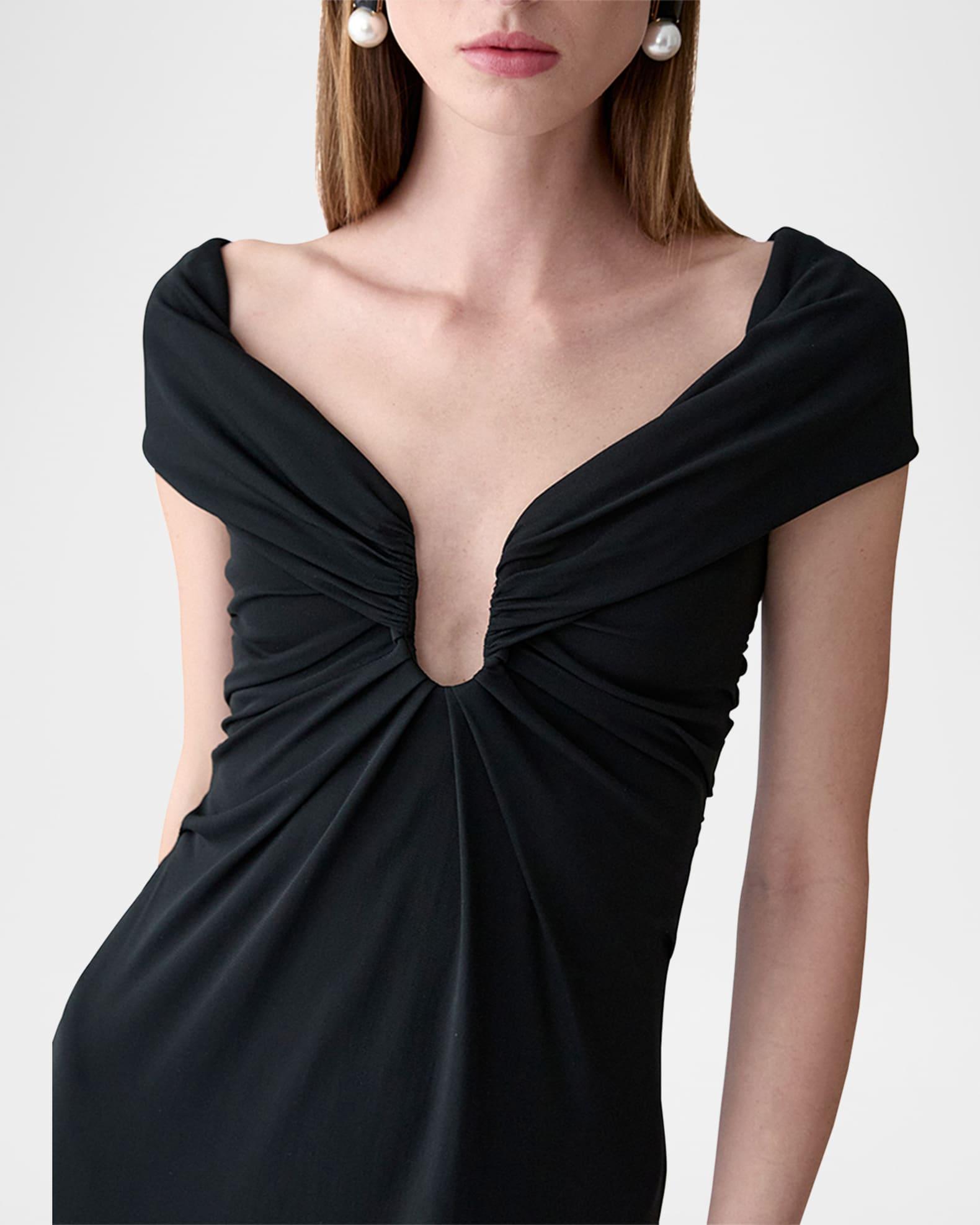 Off-The-Shoulder Ruched Gown Product Image