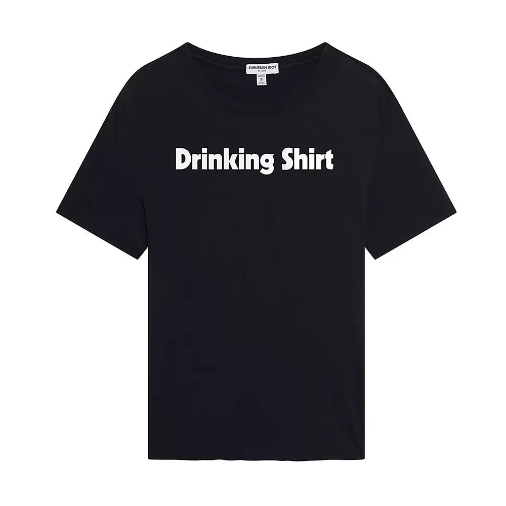 Women's Suburban Riot "Drinking Shirt" Loose Graphic Tee, Girl's,  Product Image
