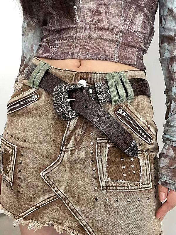 Designed Hot Button Beads Mini Skirt Product Image