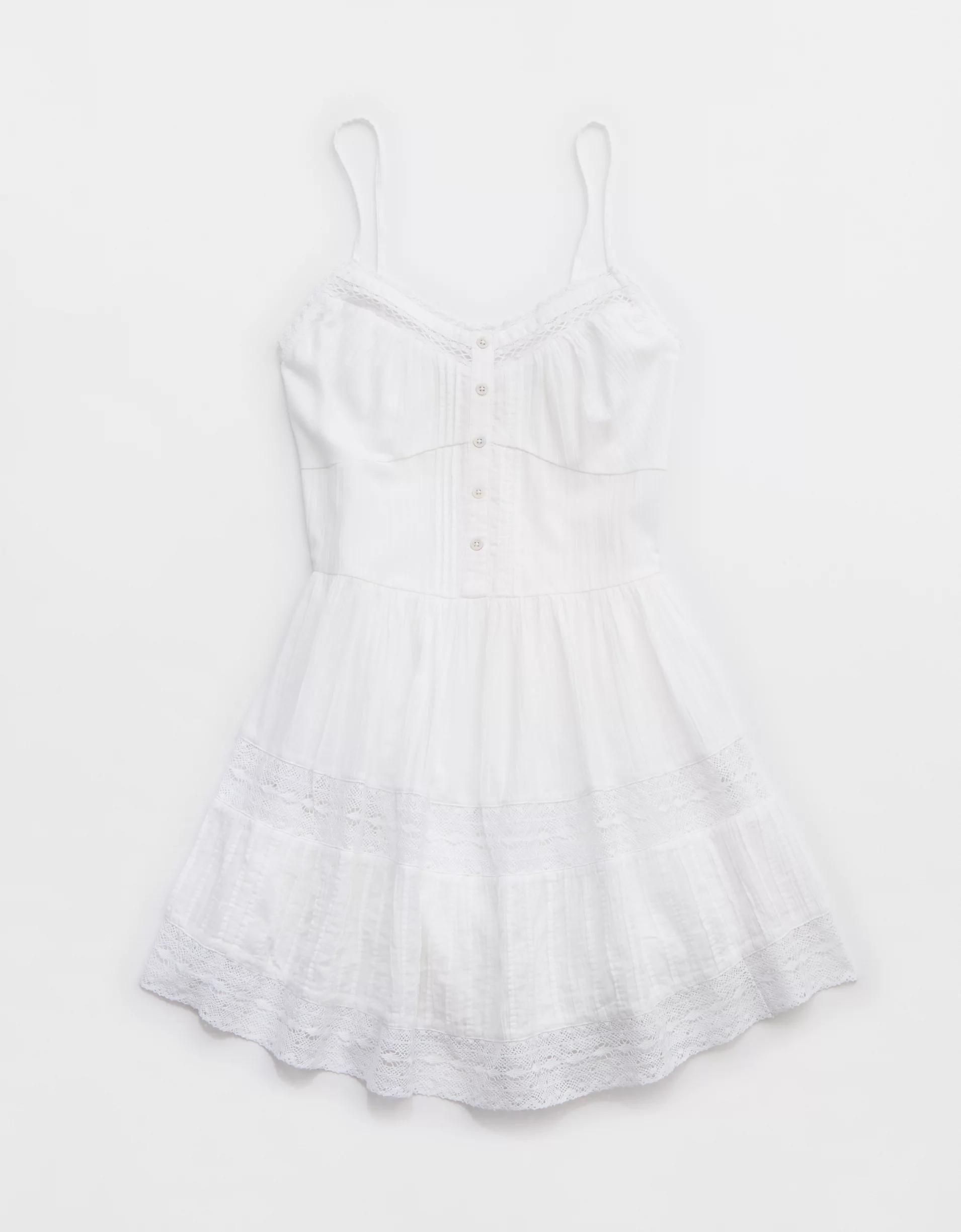 Aerie Button Up Mini Dress Product Image