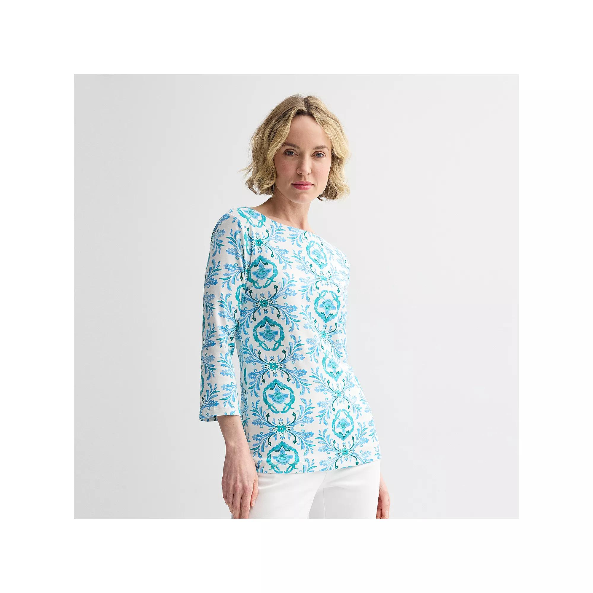 Women's Croft & Barrow® Boatneck Top,  Product Image