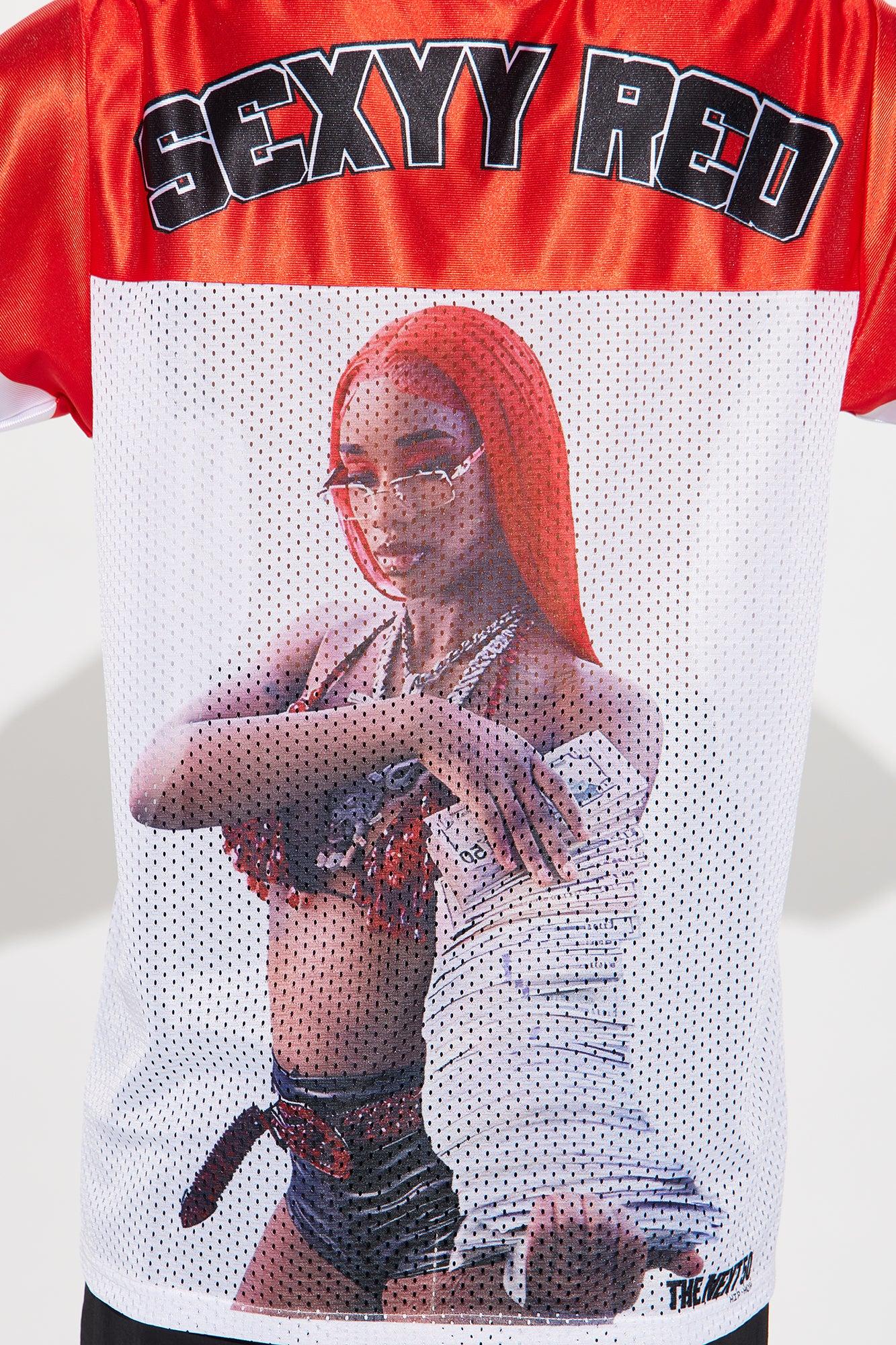 Sexxy Red Jersey Tee - White/combo Female Product Image