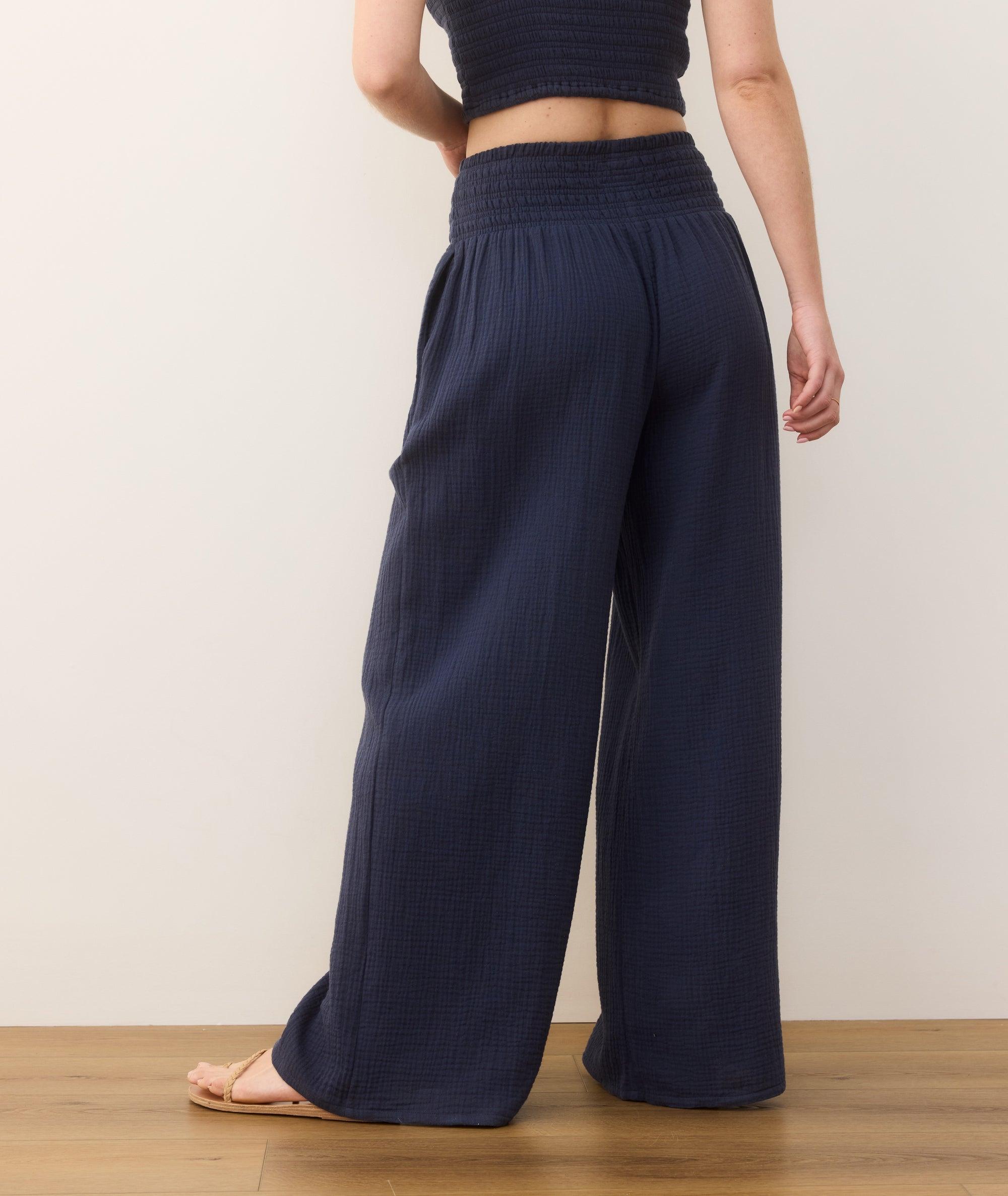 Sophia Double Cloth Palazzo Pant Product Image