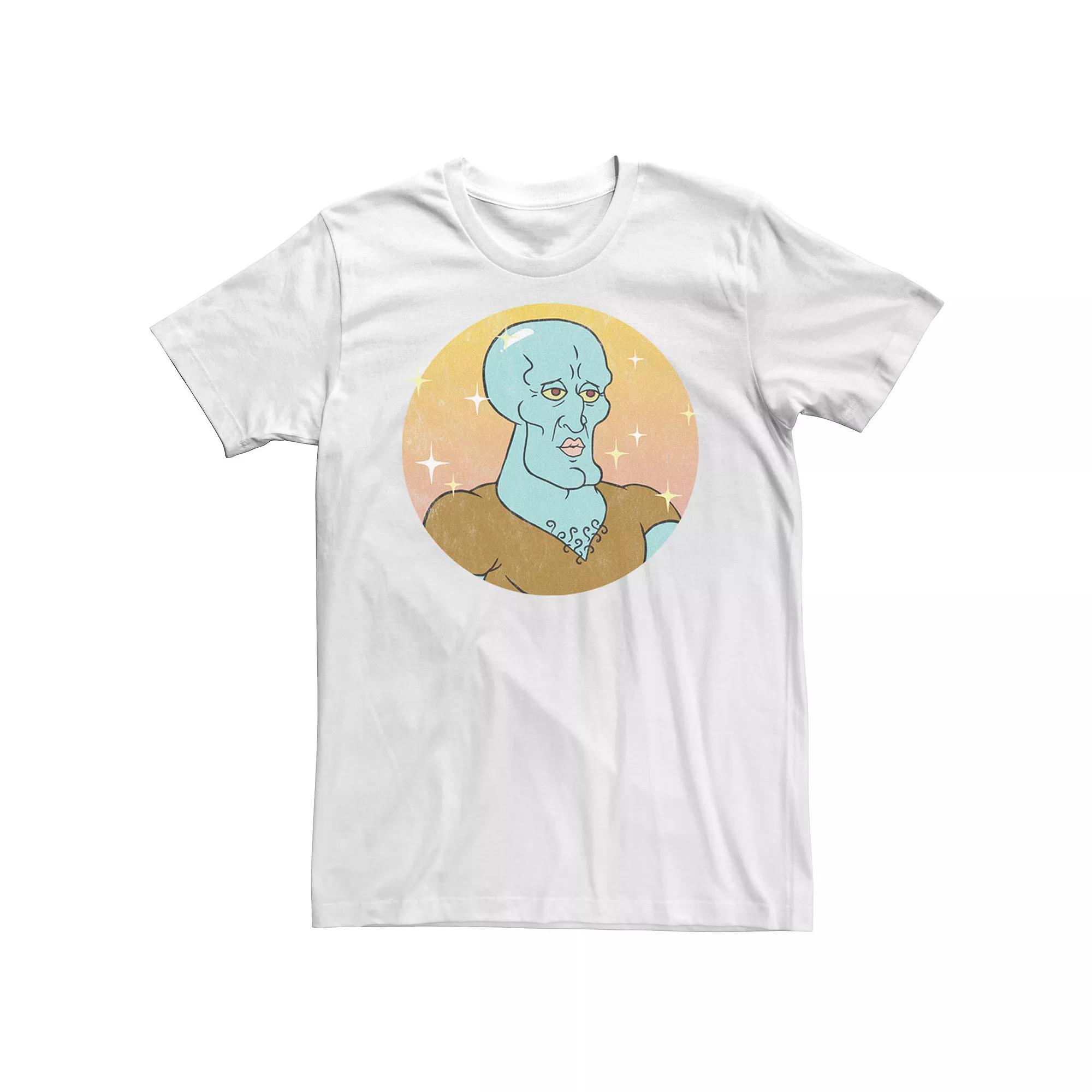 Men's SpongeBob SquarePants Handsome Squidward Portrait Tee,  Product Image