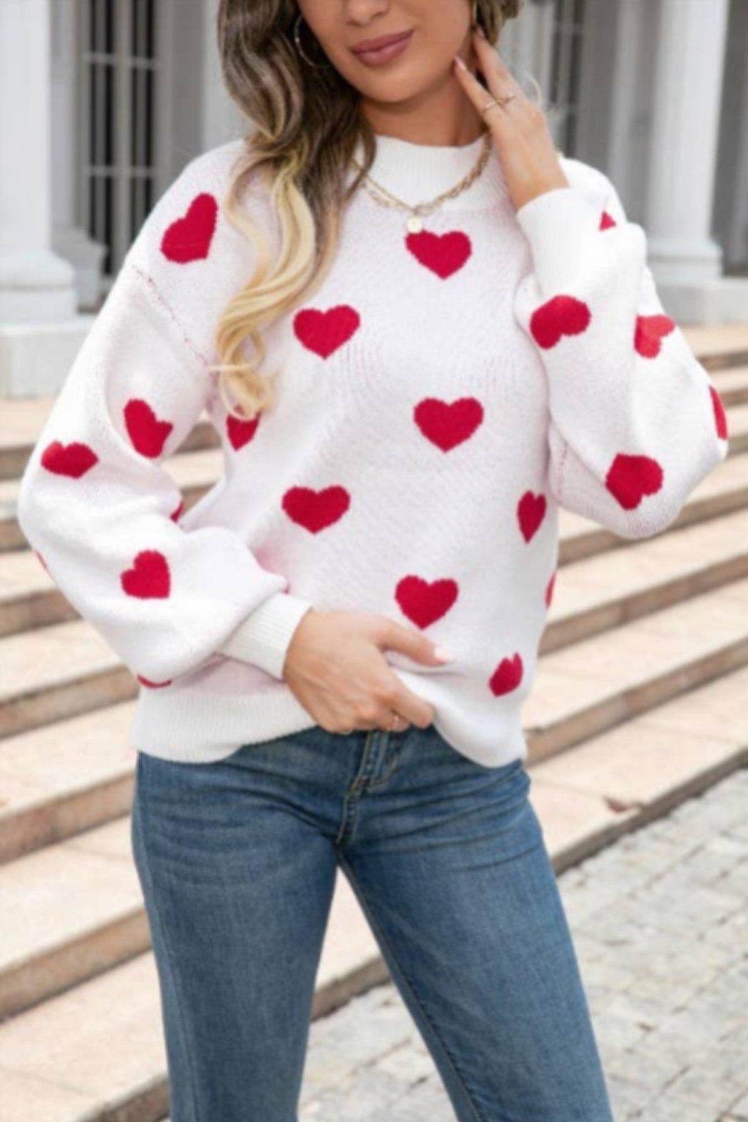 Sweetheart Cozy Knit Sweater Product Image