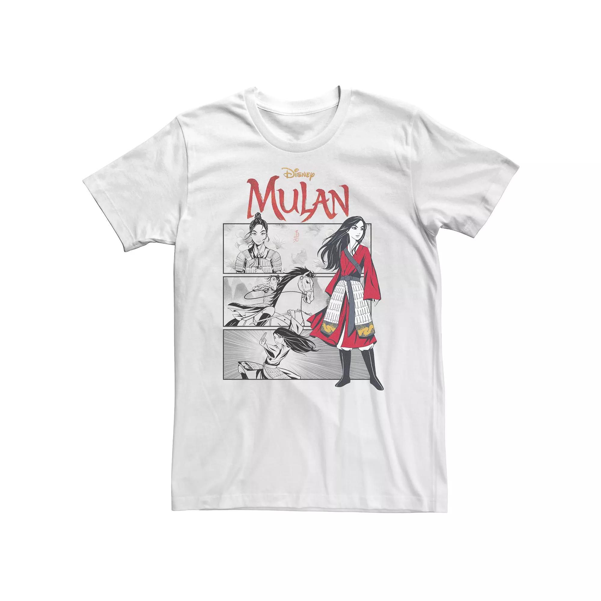 Big & Tall Disney Mulan Live Action Comic Panels Tee, Men's,  Product Image