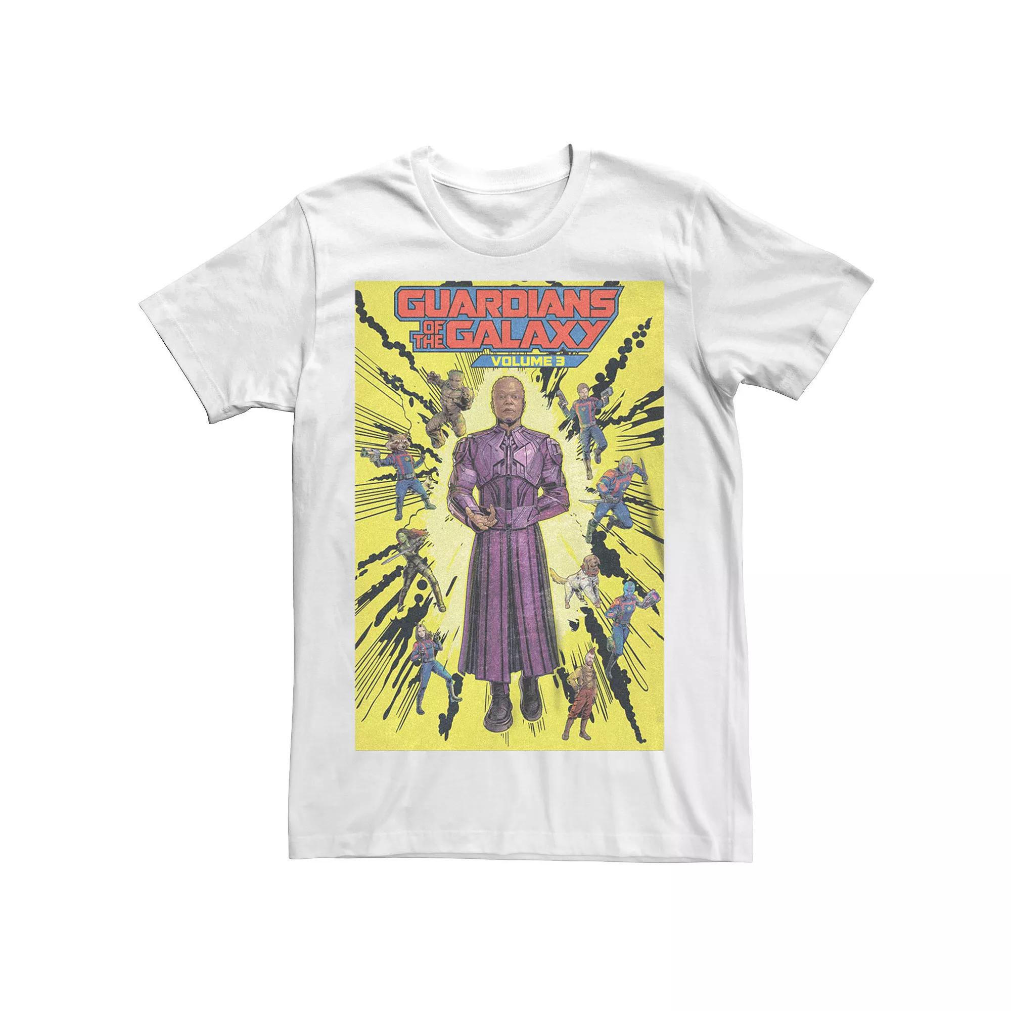 Big & Tall Marvel Guardians Of The Galaxy Vol. 3 Comic-book Style Cover Graphic Tee, Men's,  Product Image