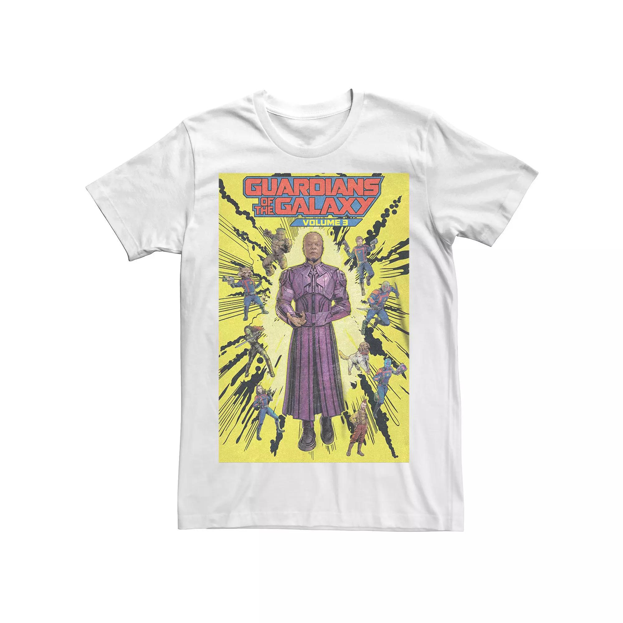 Men's Marvel Guardians of the Galaxy Vol. 3 Comic Book Style Cover Graphic Tee,  Product Image