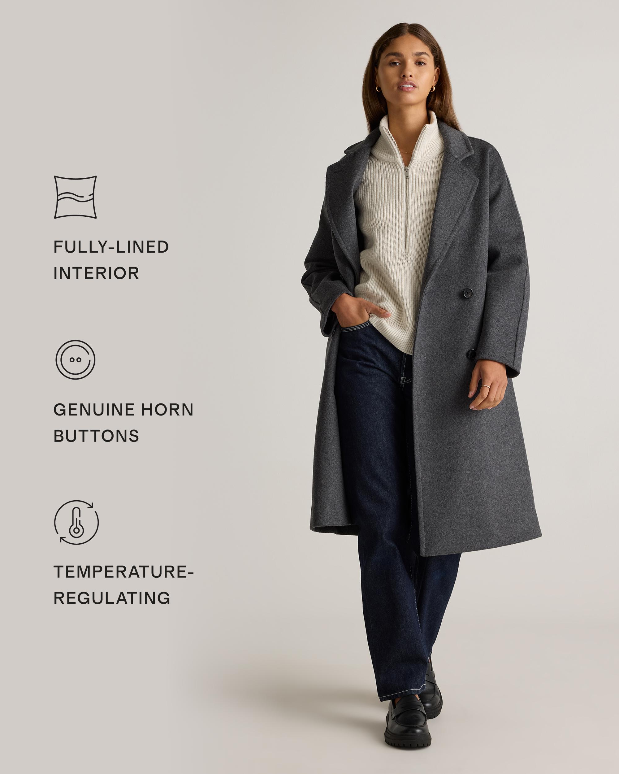 Quince | Men's Italian Wool Overcoat Size XL, Wool/Nylon Product Image