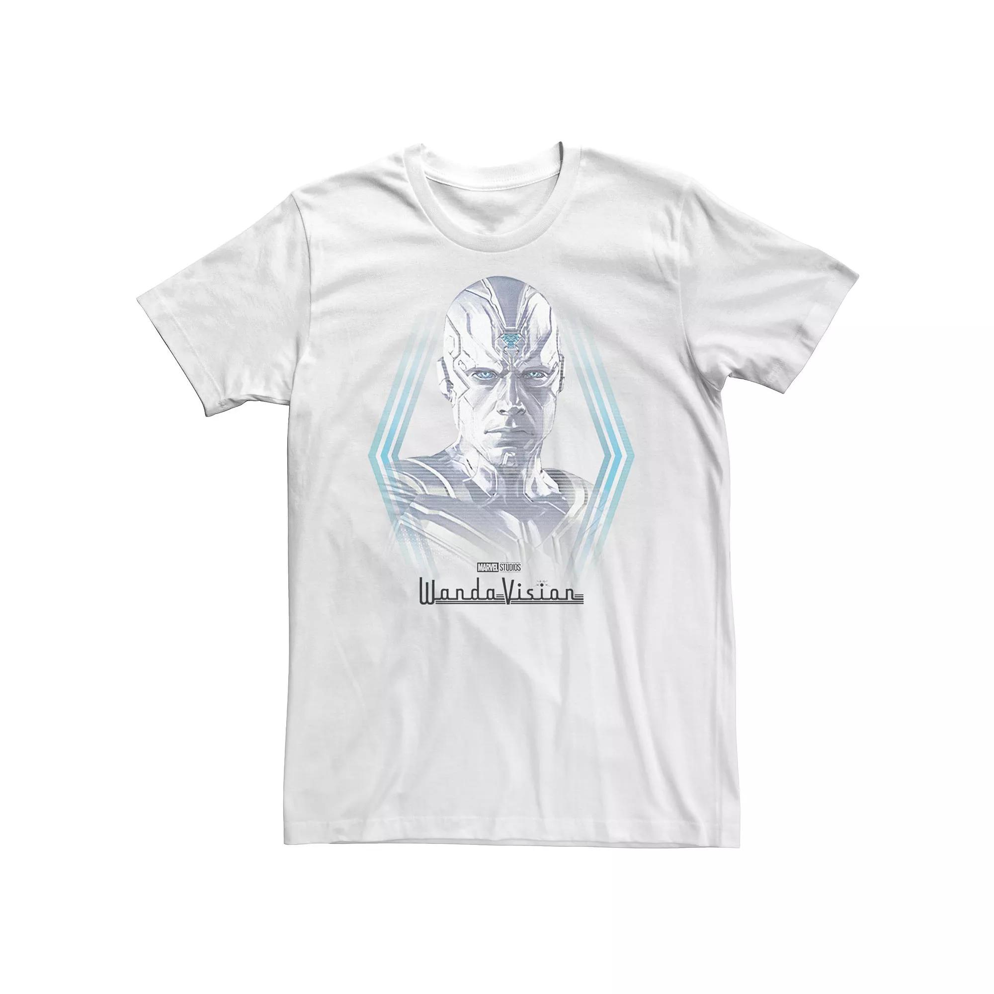 Big & Tall Marvel WandaVision Vision White Appearance Portrait Tee, Men's,  Product Image