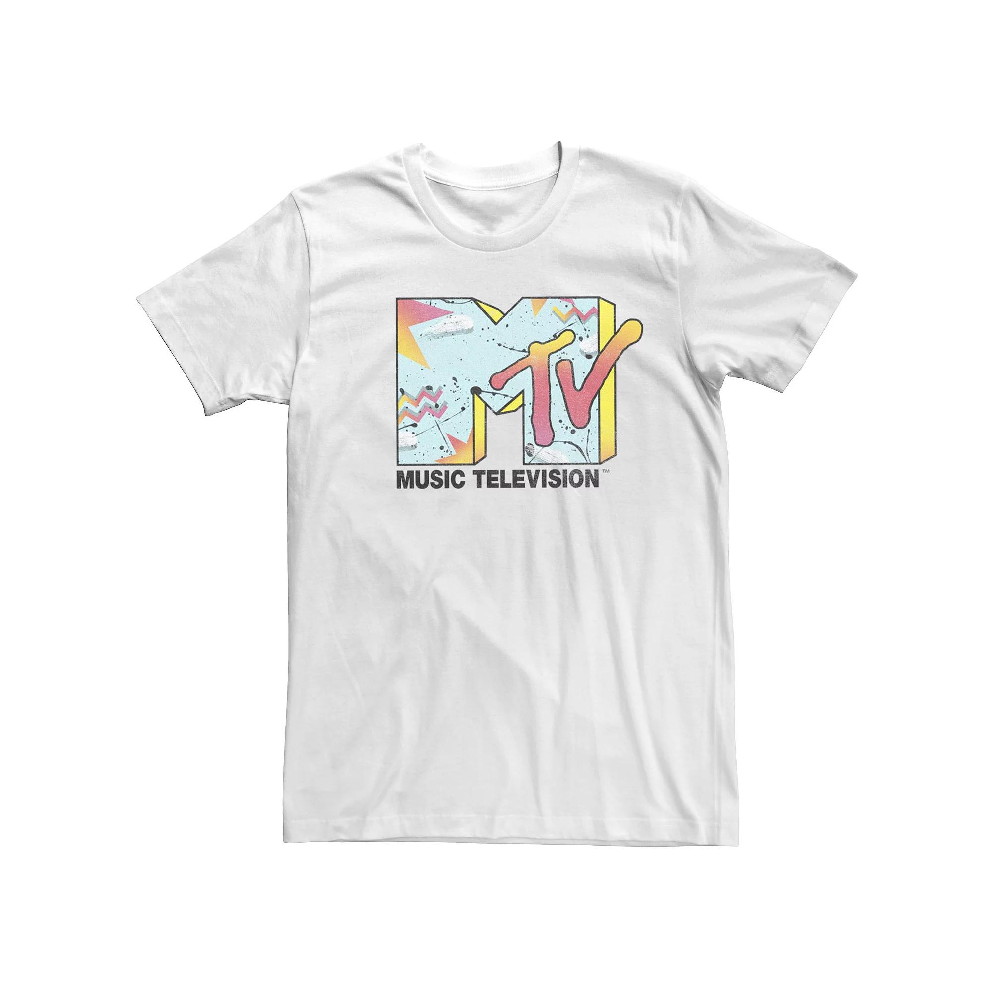 Men's MTV Retro 80's Logo Short Sleeve Tee,  Product Image