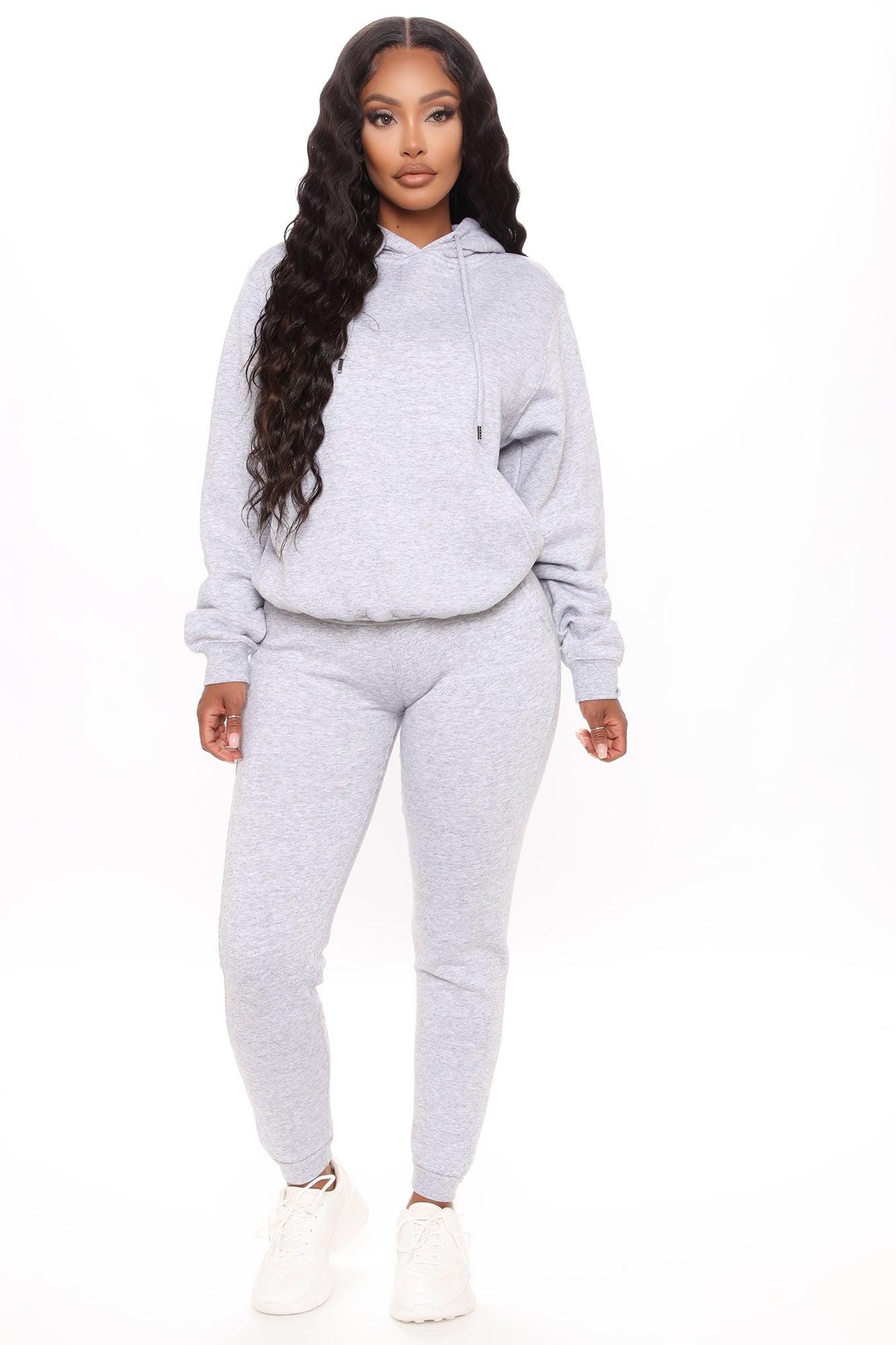Look Again Joggers - Heather Grey Product Image