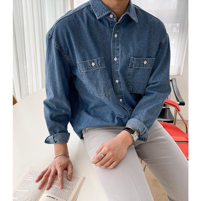RT No. 4344 DENIM COLLAR SHIRT Product Image