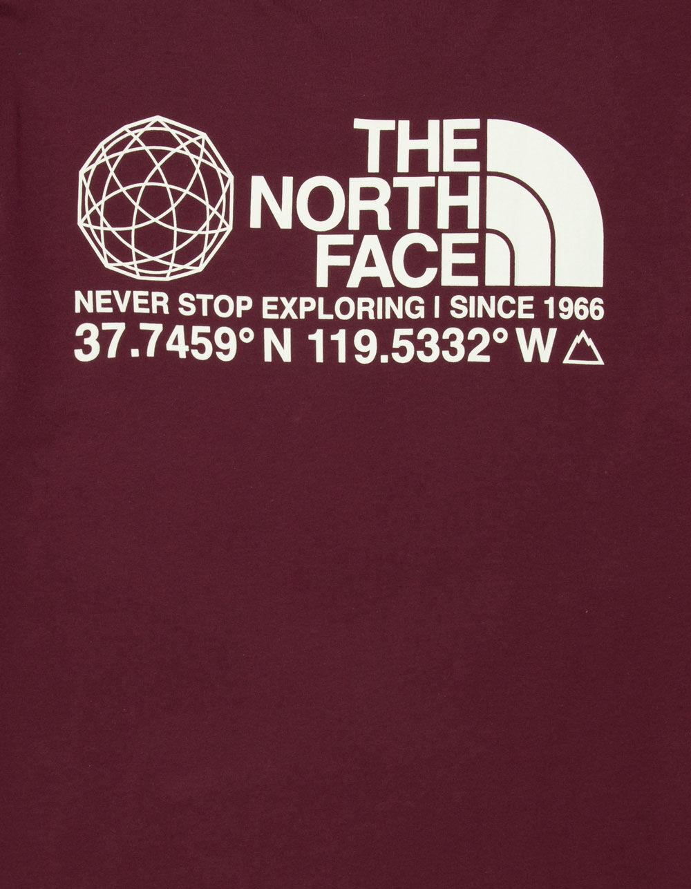 THE NORTH FACE Coordinates Mens Tee - BURGUNDY Product Image
