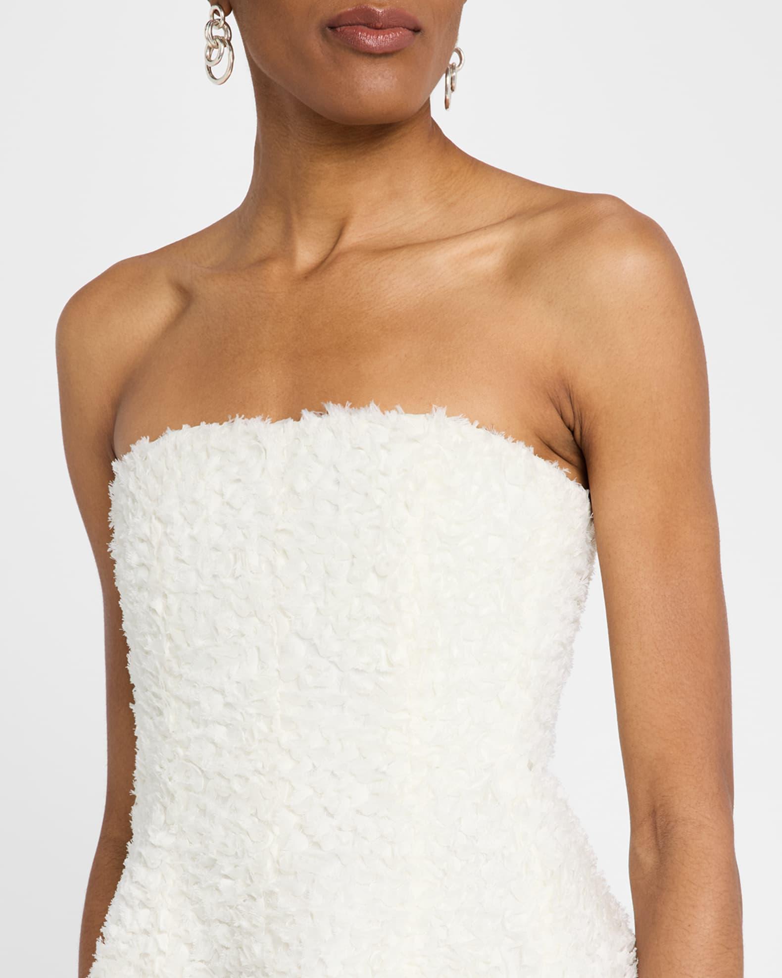 Marella Strapless Bustier Sheer Midi Dress Product Image