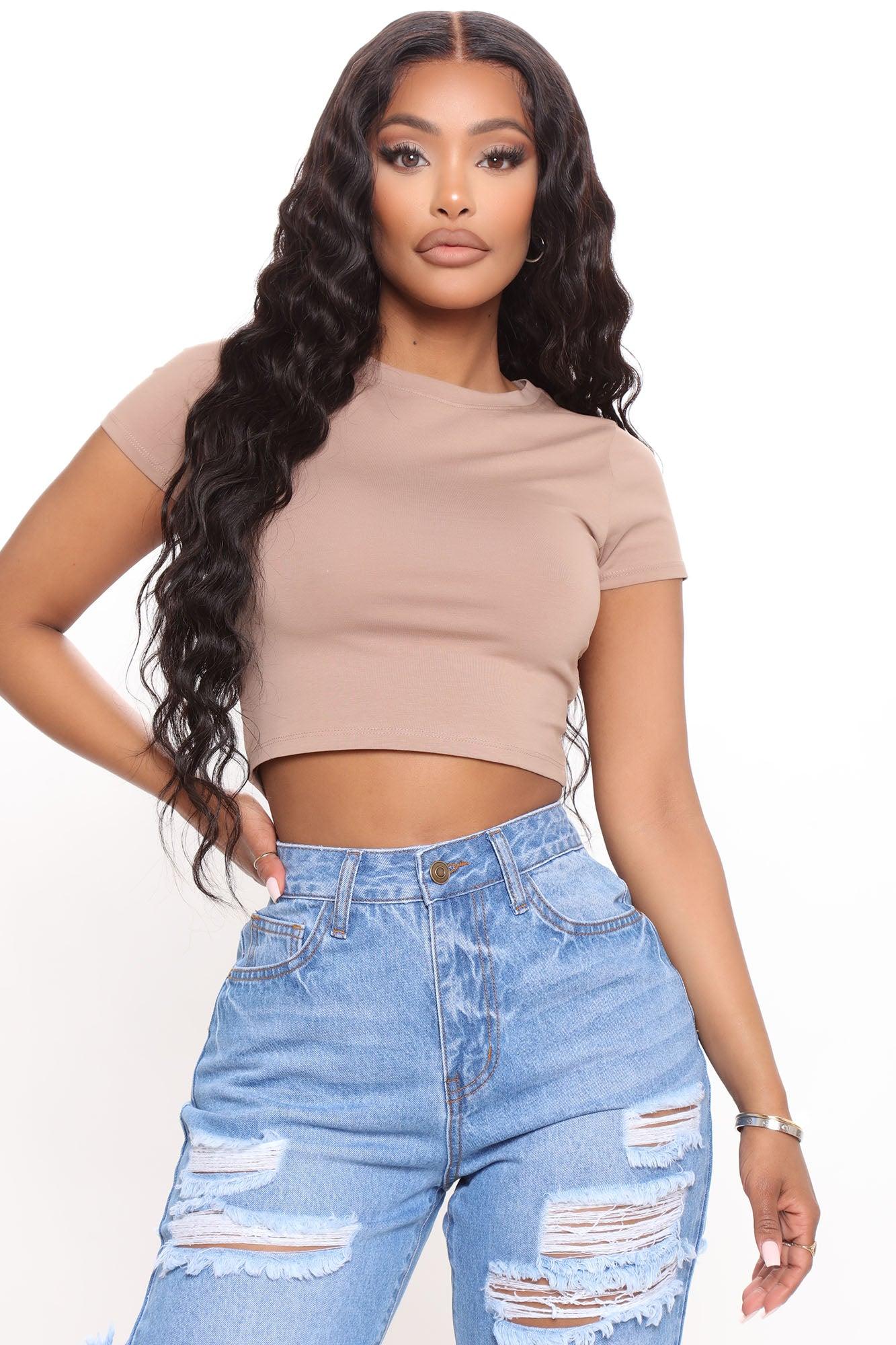 Robin Crop Top - Mocha Product Image