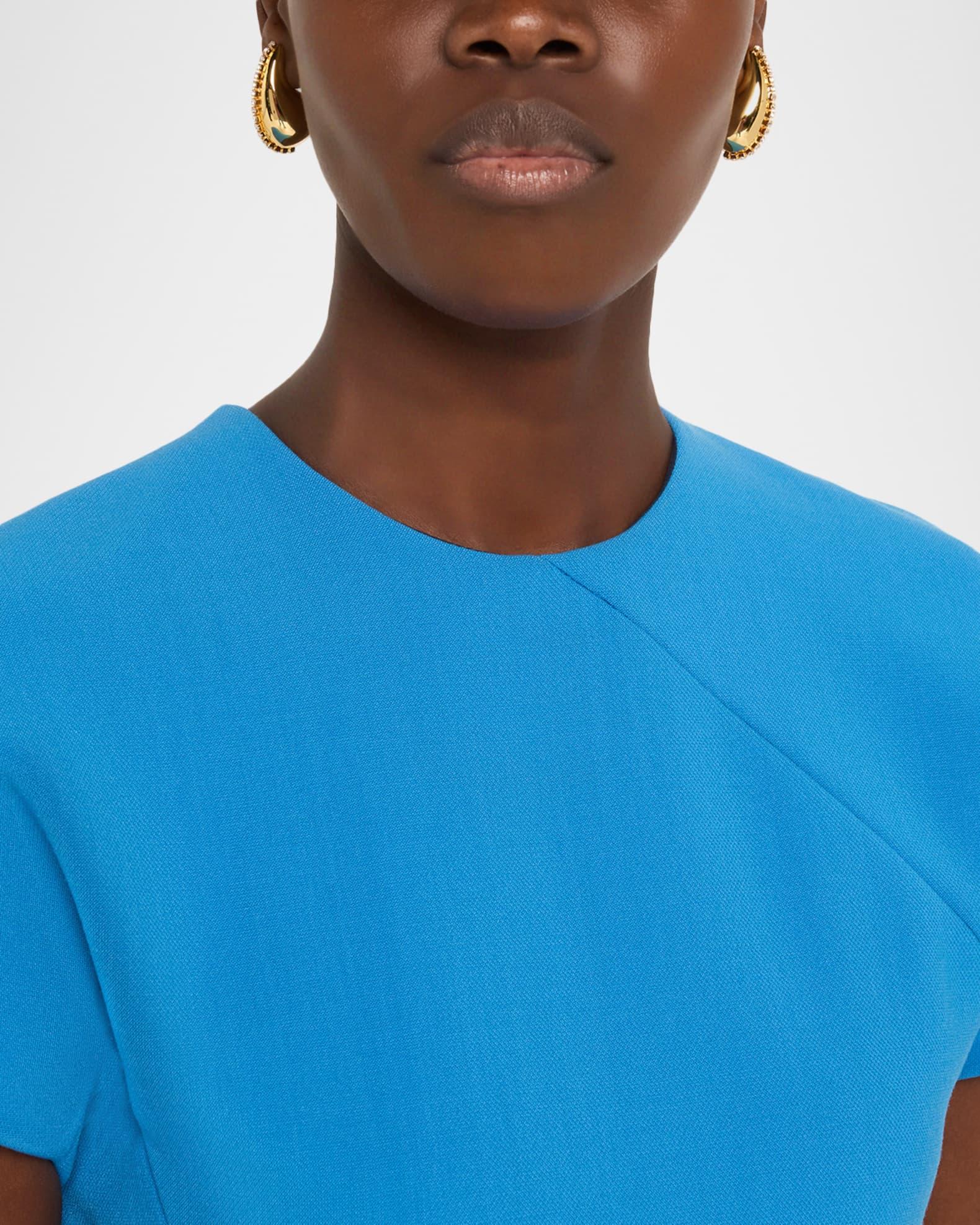 Rhinestone Golden Teardrop Earrings Product Image