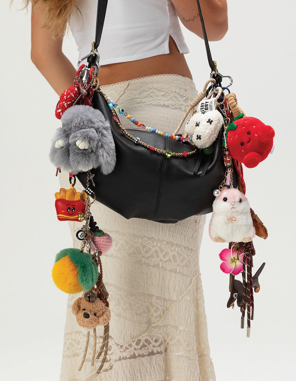 FULL TILT Fortune Cookie Beaded Bag Charm - GOLD Product Image