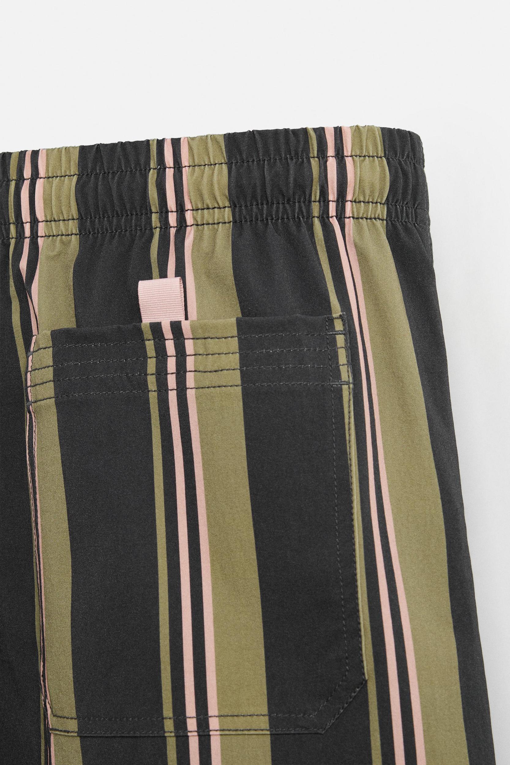 STRIPED MID-LENGTH SWIMSUIT Product Image