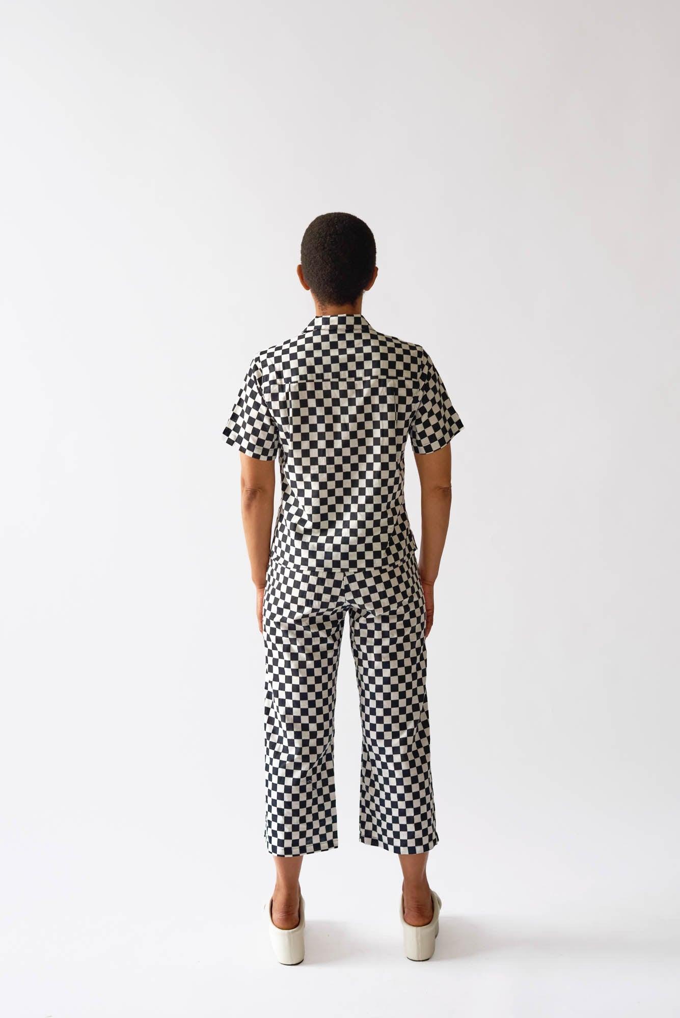 Archive | Lounge Top - Black Check Product Image