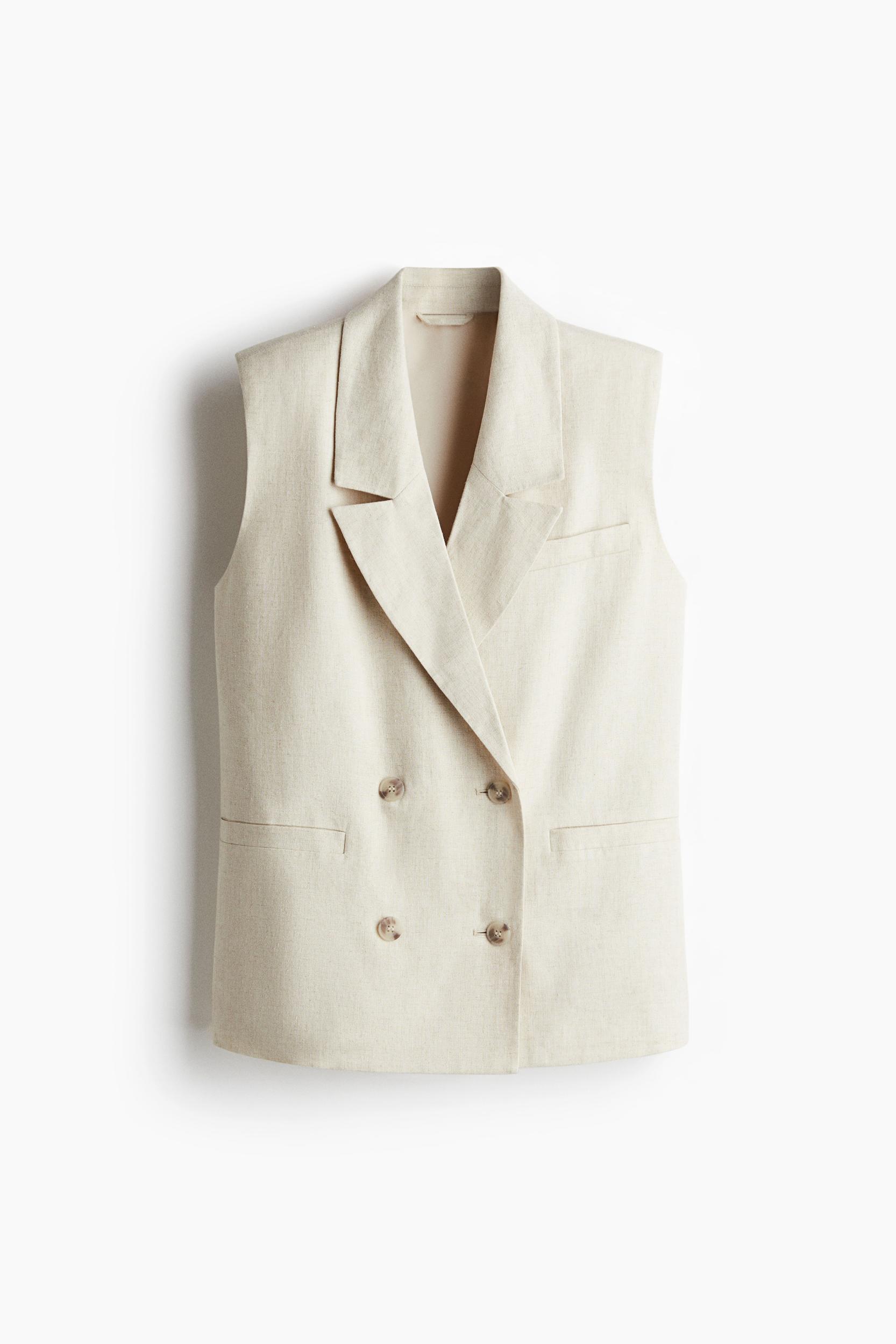 Linen-Blend Vest Product Image