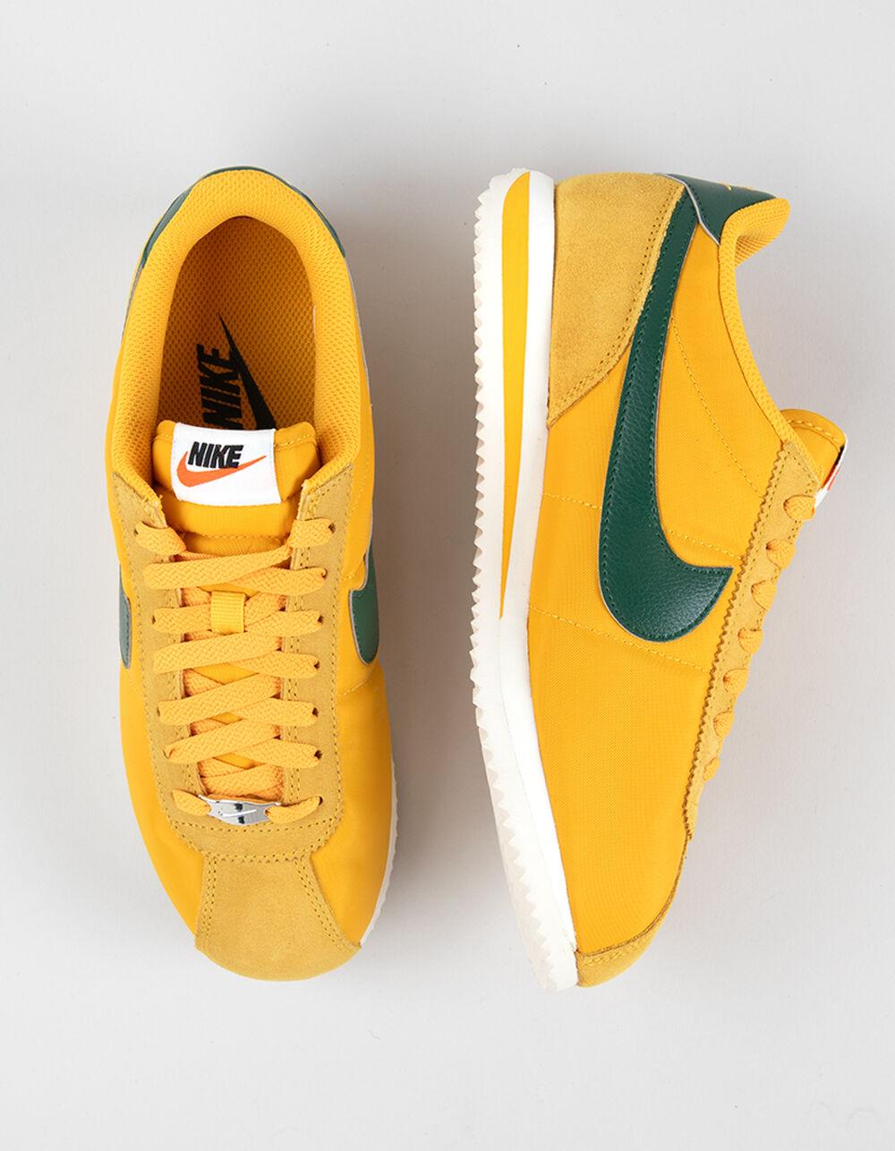 NIKE Cortez Textile Womens Shoes - YELLOW Product Image