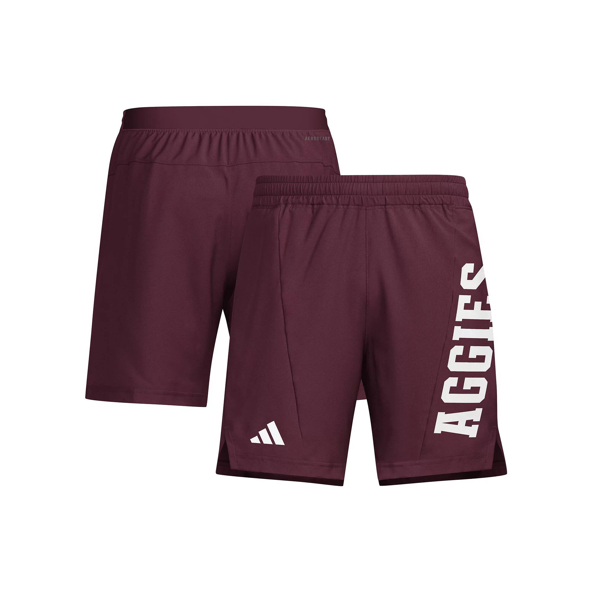 Men's adidas Black Louisville Cardinals Designed for Training AEROREADY Shorts,  Product Image