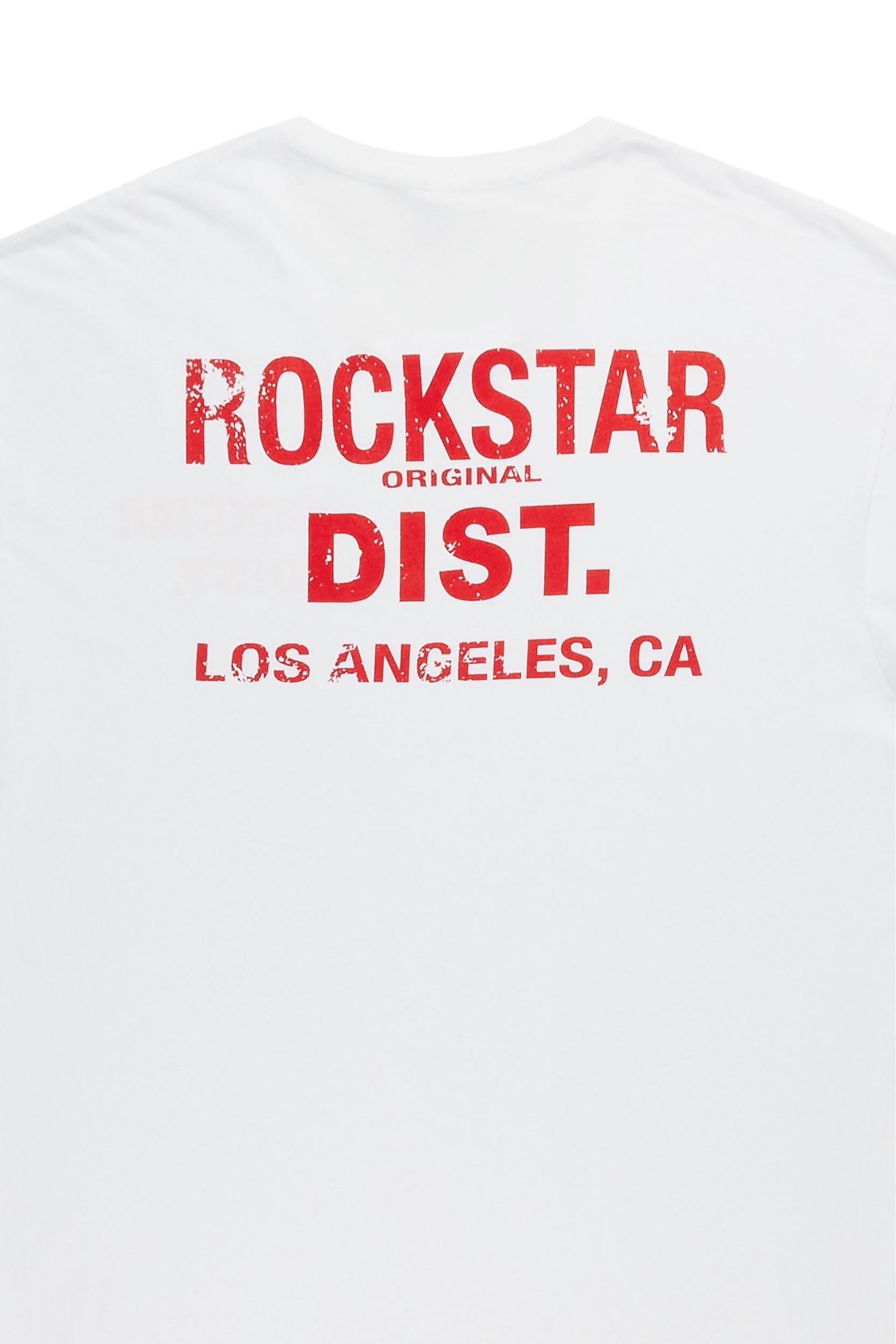 Lake White/Red Graphic T-Shirt Male Product Image