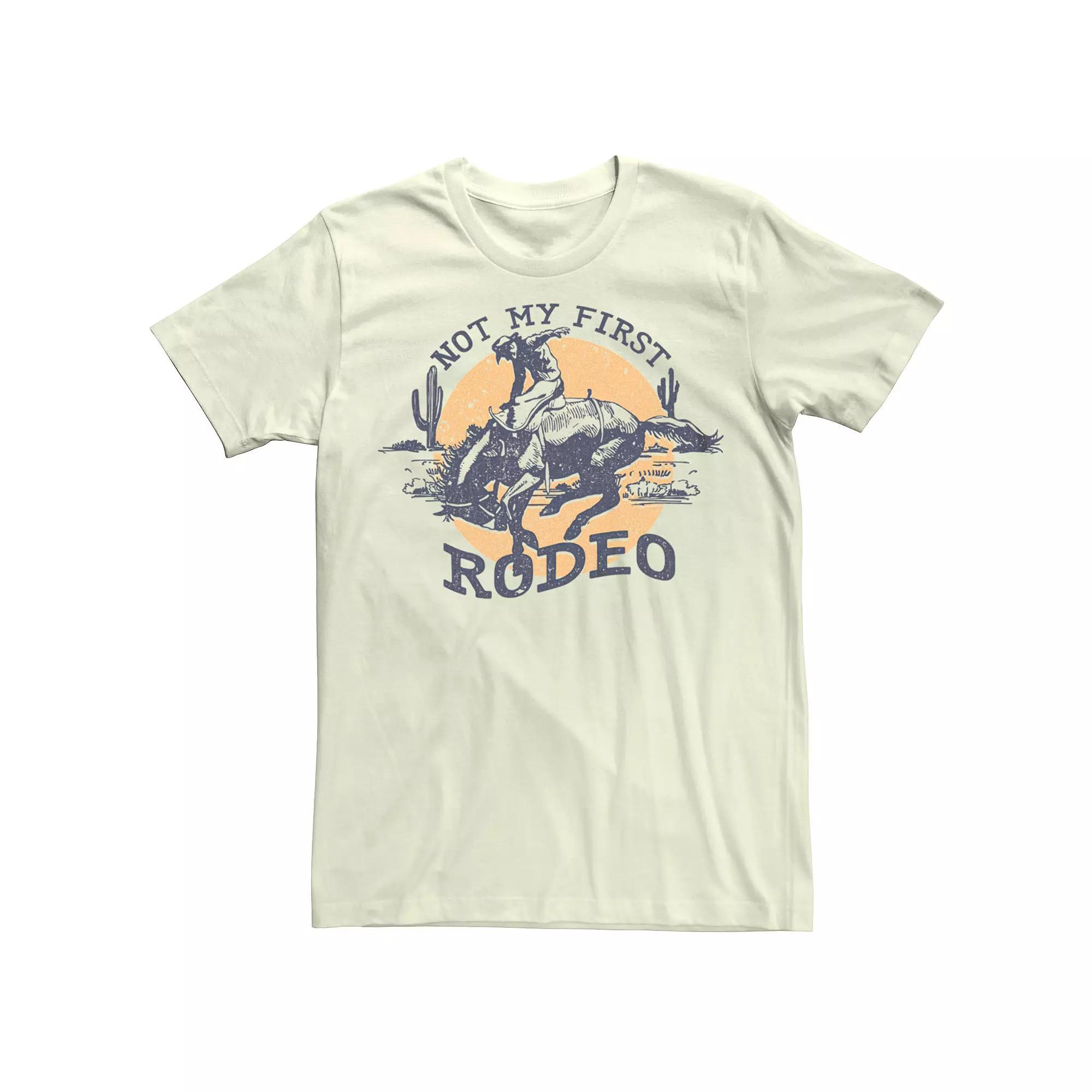 Men's Not My First Rodeo Cowboy Desert Graphic Tee,  Product Image